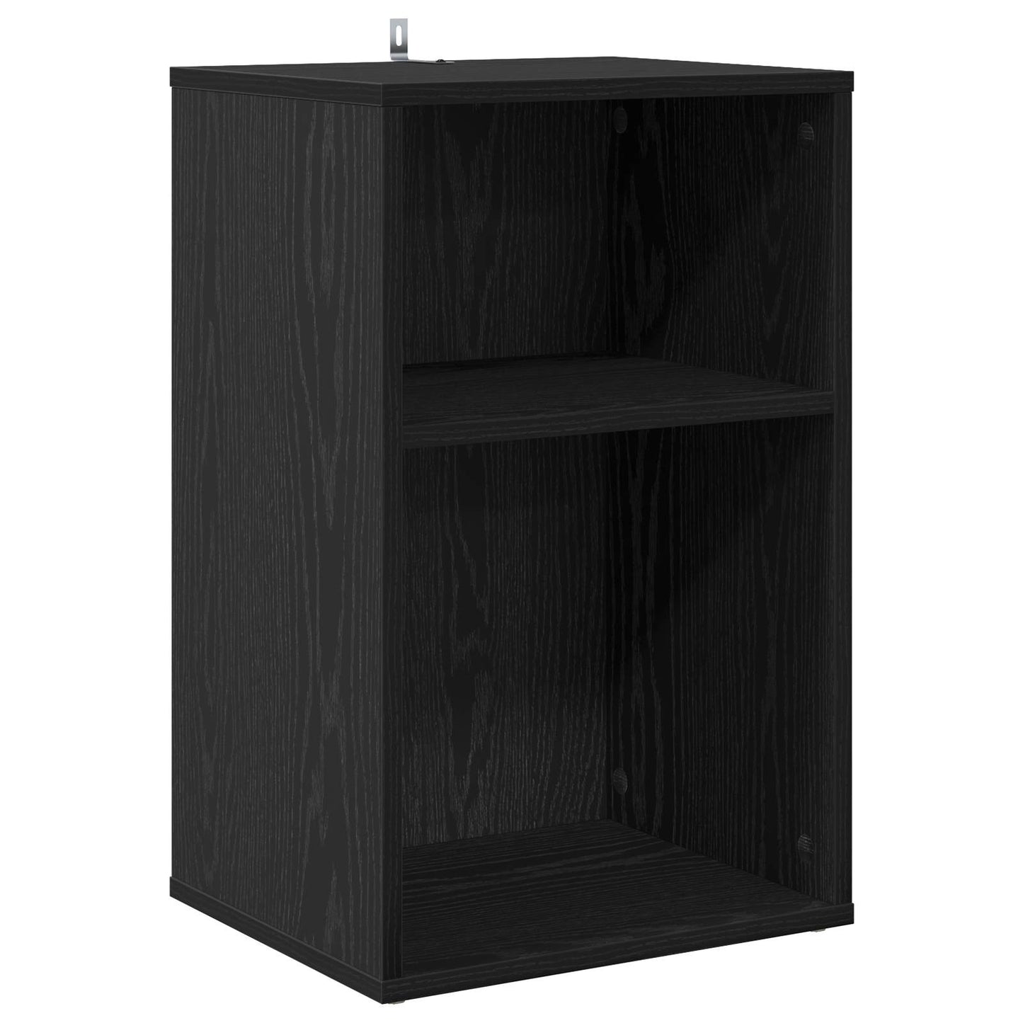 vidaXL Ντουλάπι δίσκων βινυλίου Μαύρη Δρυς 38 x 33 x 61 εκ