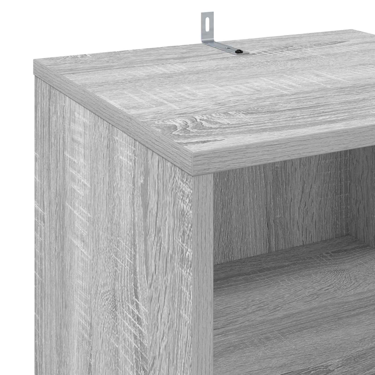 vidaXL Ντουλάπι δίσκων βινυλίου Γκρι Sonoma 38 x 33 x 61 εκ