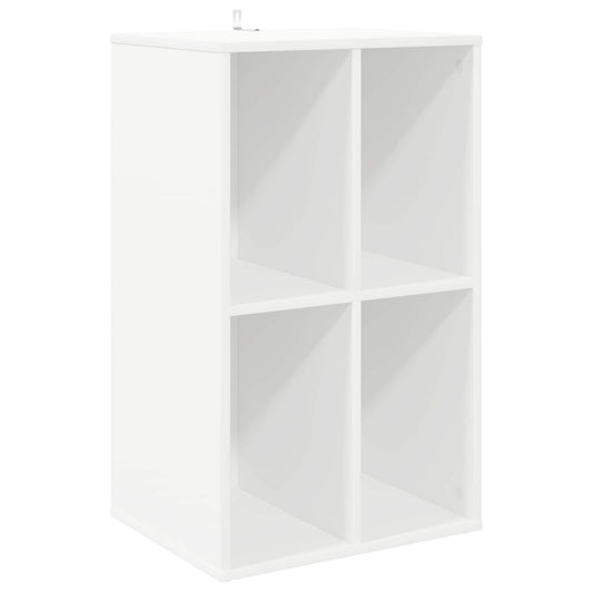vidaXL Ντουλάπι δίσκων βινυλίου Λευκό 44,5 x 36,5 x 74,5 εκ