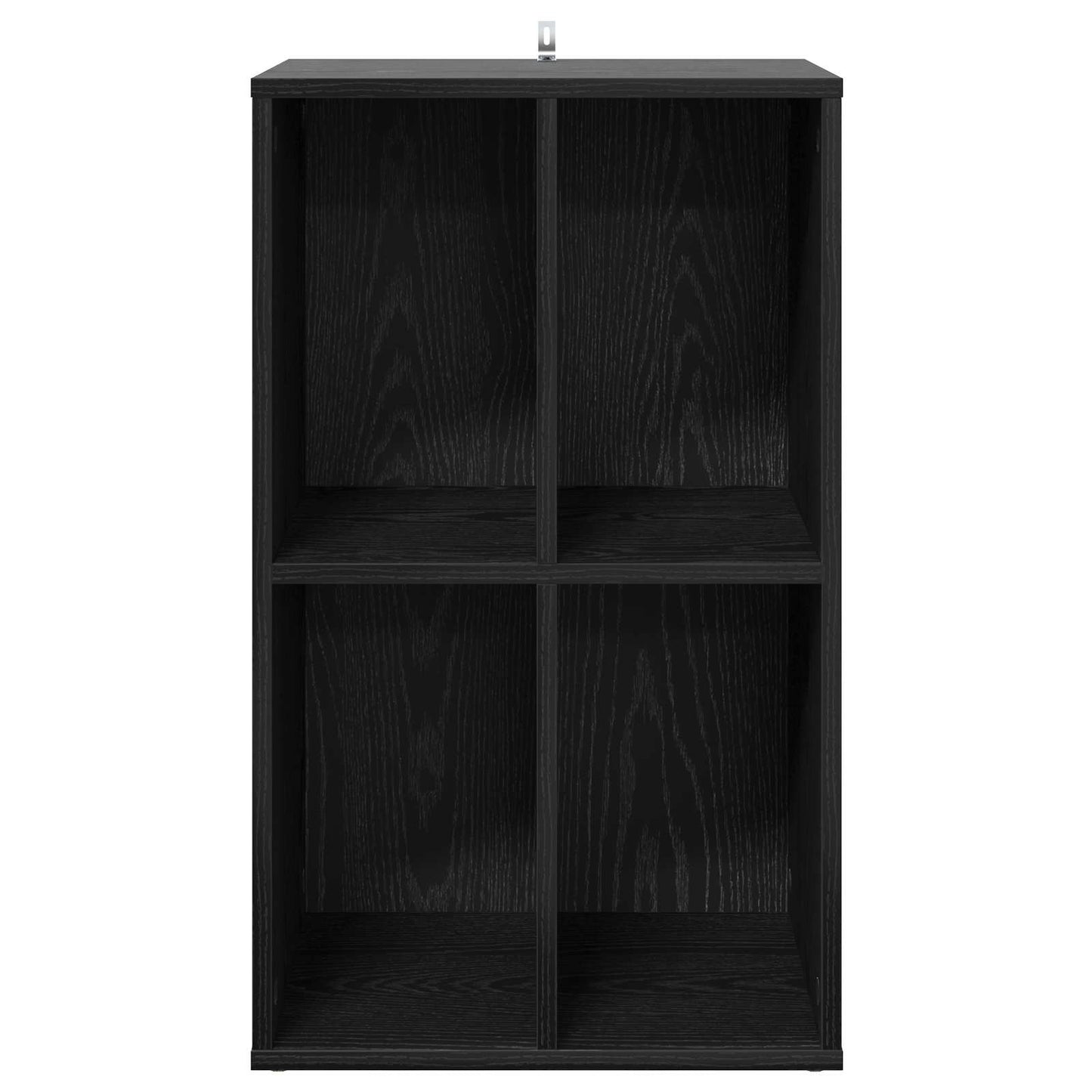 vidaXL Ντουλάπι δίσκων βινυλίου Μαύρη Δρυς 44,5 x 36,5 x 74,5 εκ
