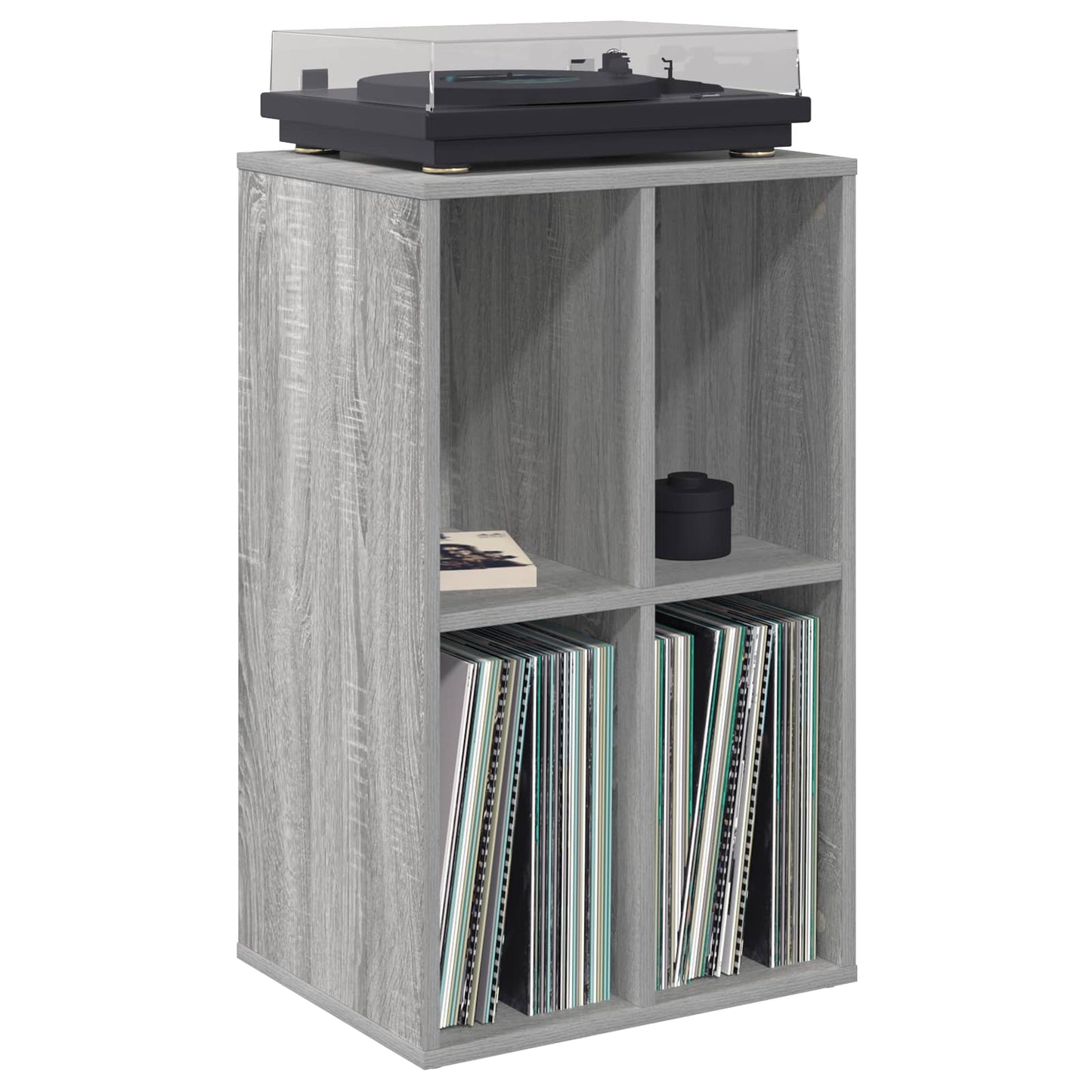vidaXL Ντουλάπι δίσκων βινυλίου Γκρι Sonoma 44,5 x 36,5 x 74,5 εκ