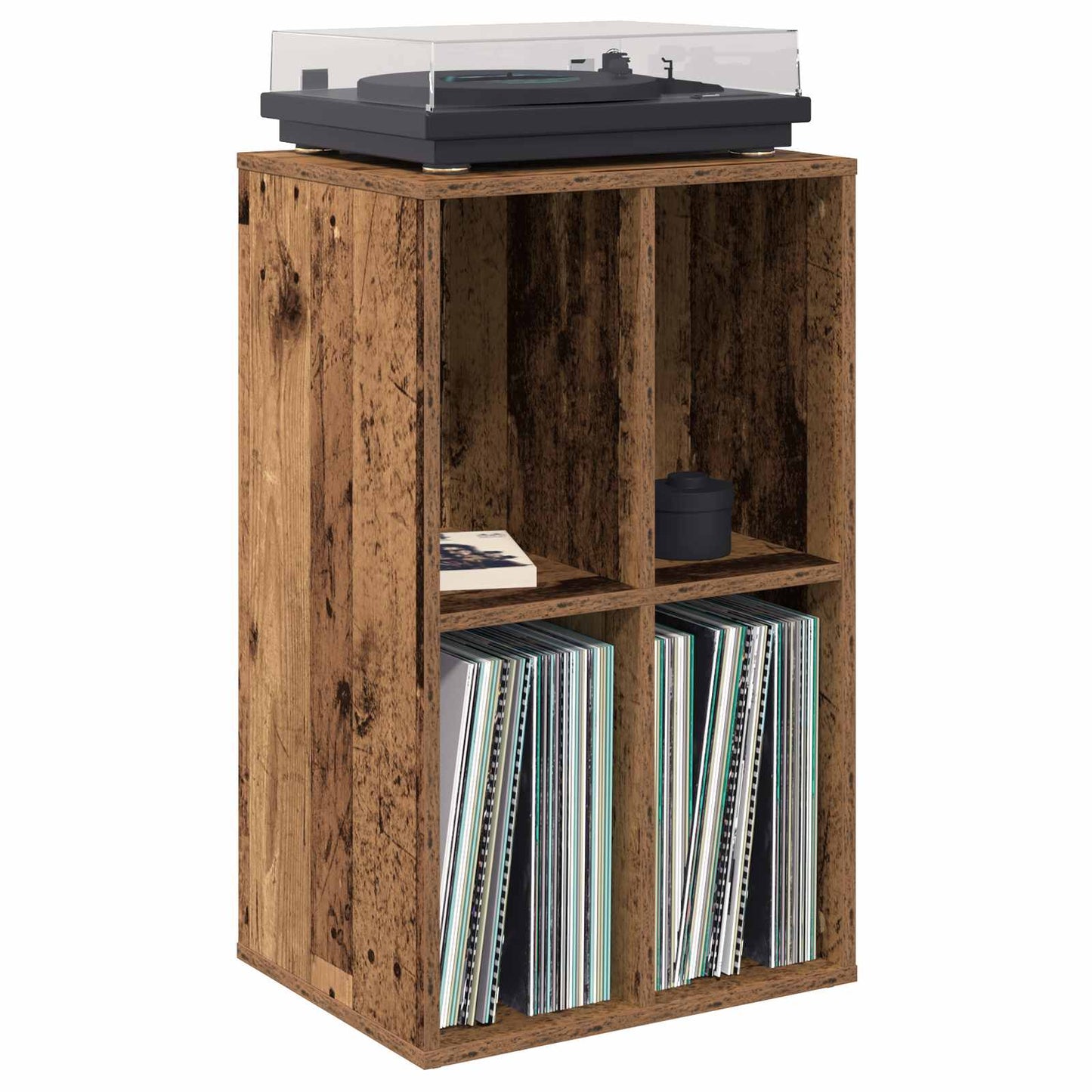 vidaXL Ντουλάπι δίσκων βινυλίου Ξύλο δρυός 44,5 x 36,5 x 74,5 εκ