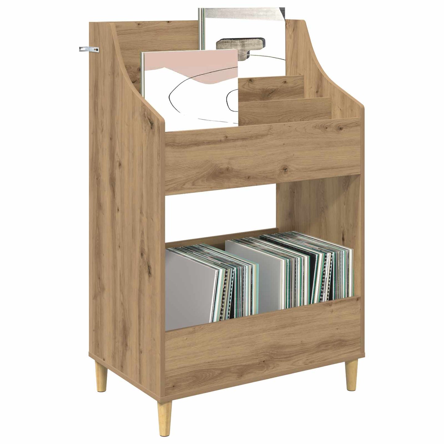 vidaXL Ράφια Μέσων Artisan Δρυς 70,5 x 46 x 112 εκ. Επεξεργασμένο Ξύλο