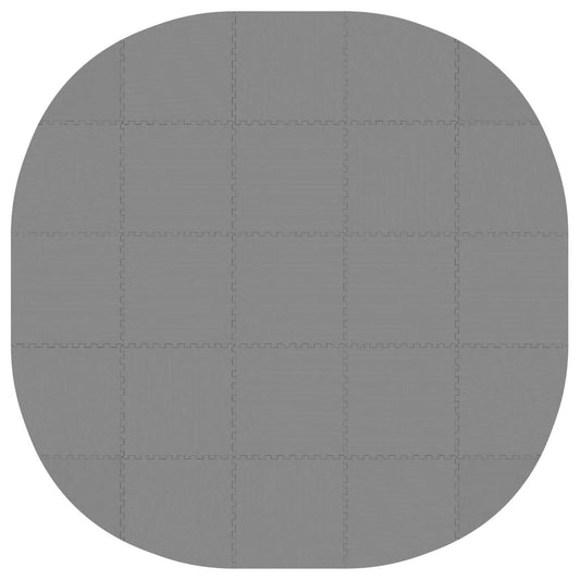 vidaXL Χαλάκι για Πισίνα 25 τμχ. Ø 292 cm Γύρος Φελιζόλ EVA Γκρι