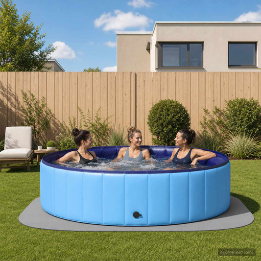 vidaXL Χαλάκι για Πισίνα 36 τμχ. Ø 350 cm Γύρος Φελιζόλ EVA Γκρι