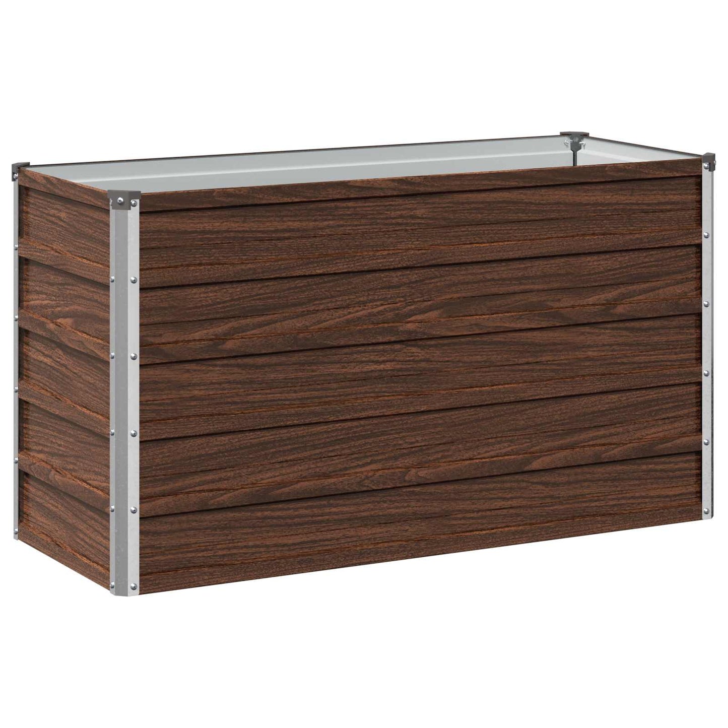 vidaXL Υψωμένο Κρεβάτι Κήπου Μαύρο 100 x 40 x 55 cm