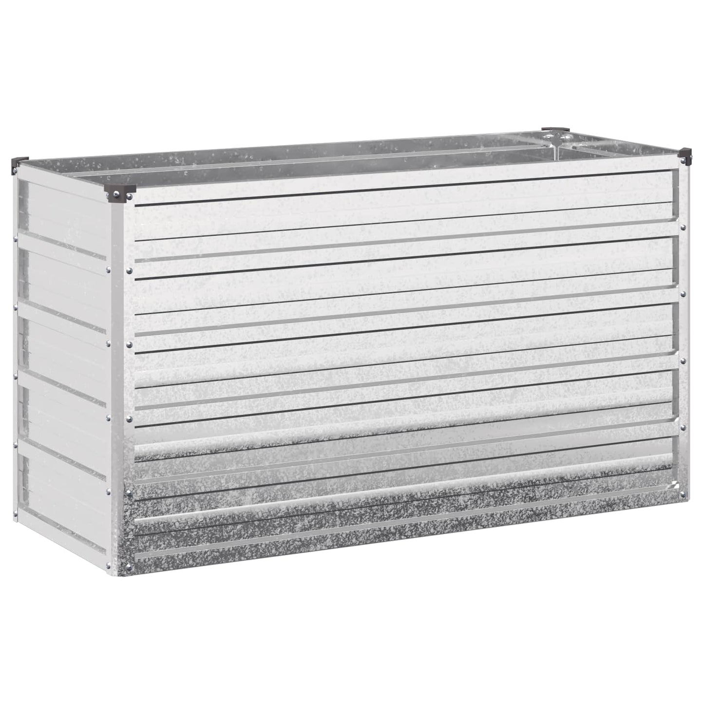 vidaXL Υψωμένο Κρεβάτι Κήπου Ασημί 100 x 40 x 55 cm γαλβανισμένο