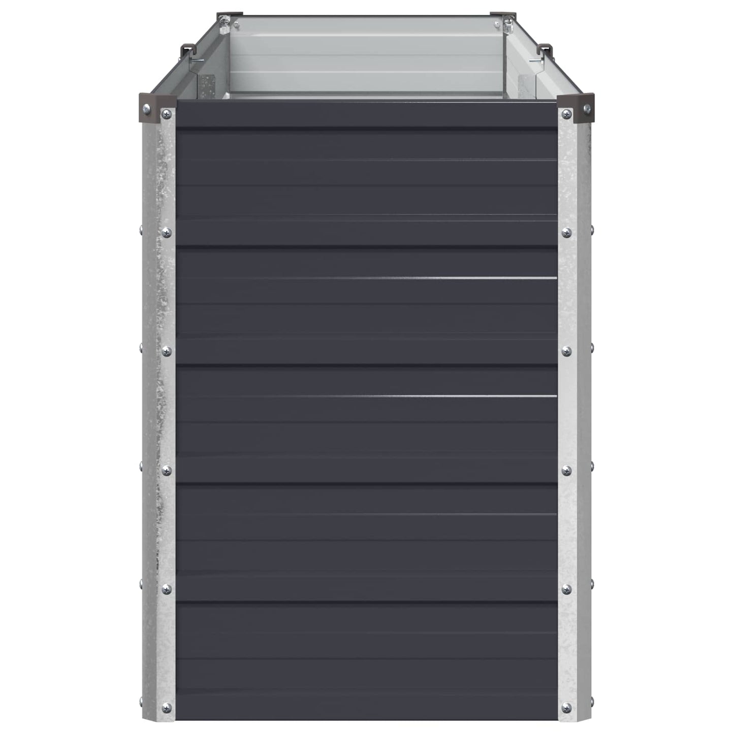 vidaXL Υψωμένο Κρεβάτι Κήπου Ανθρακί 160 x 40 x 55 εκ.