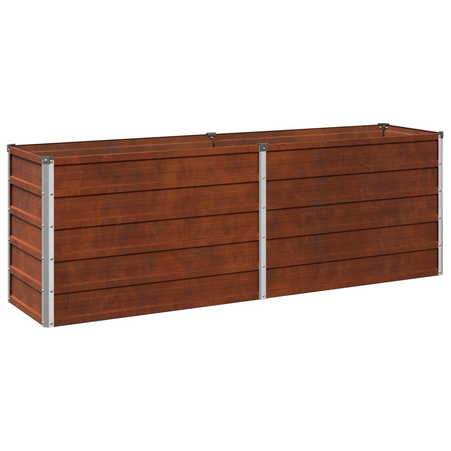 vidaXL Υψωμένο Κρεβάτι Κήπου Σκ rusty 160 x 40 x 55 εκ. κοντόν