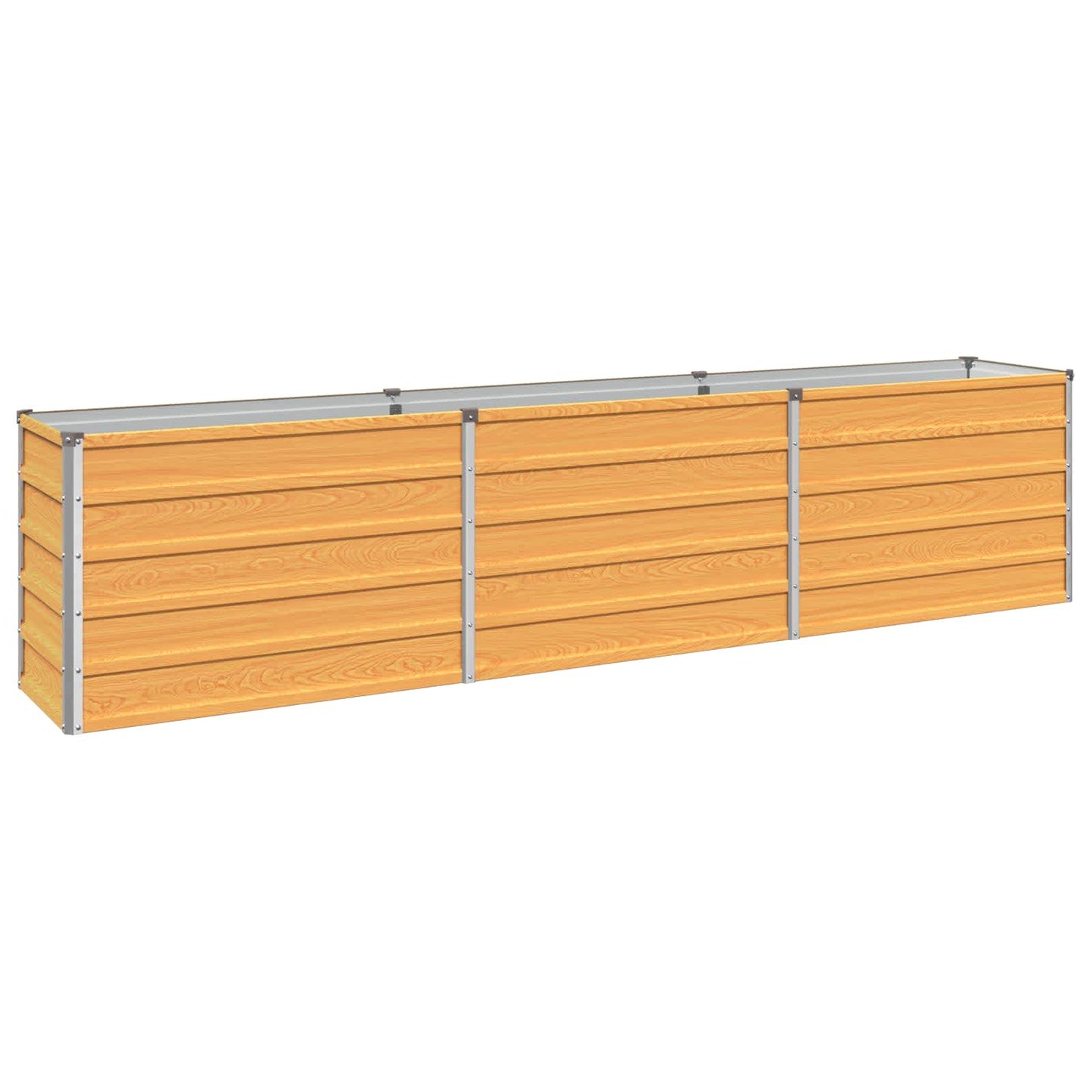 vidaXL Υψωμένο Κρεβάτι Κήπου Φυσικό 240 x 40 x 55 εκ.