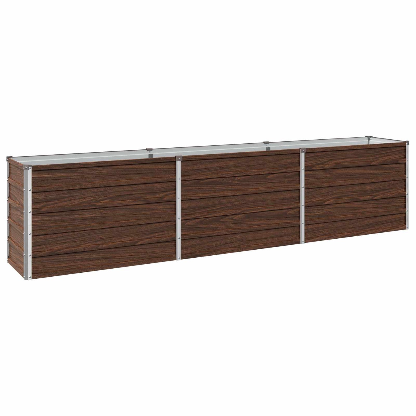 vidaXL Υψωμένο Κρεβάτι Κήπου Μαύρο 240 x 40 x 55 εκ.
