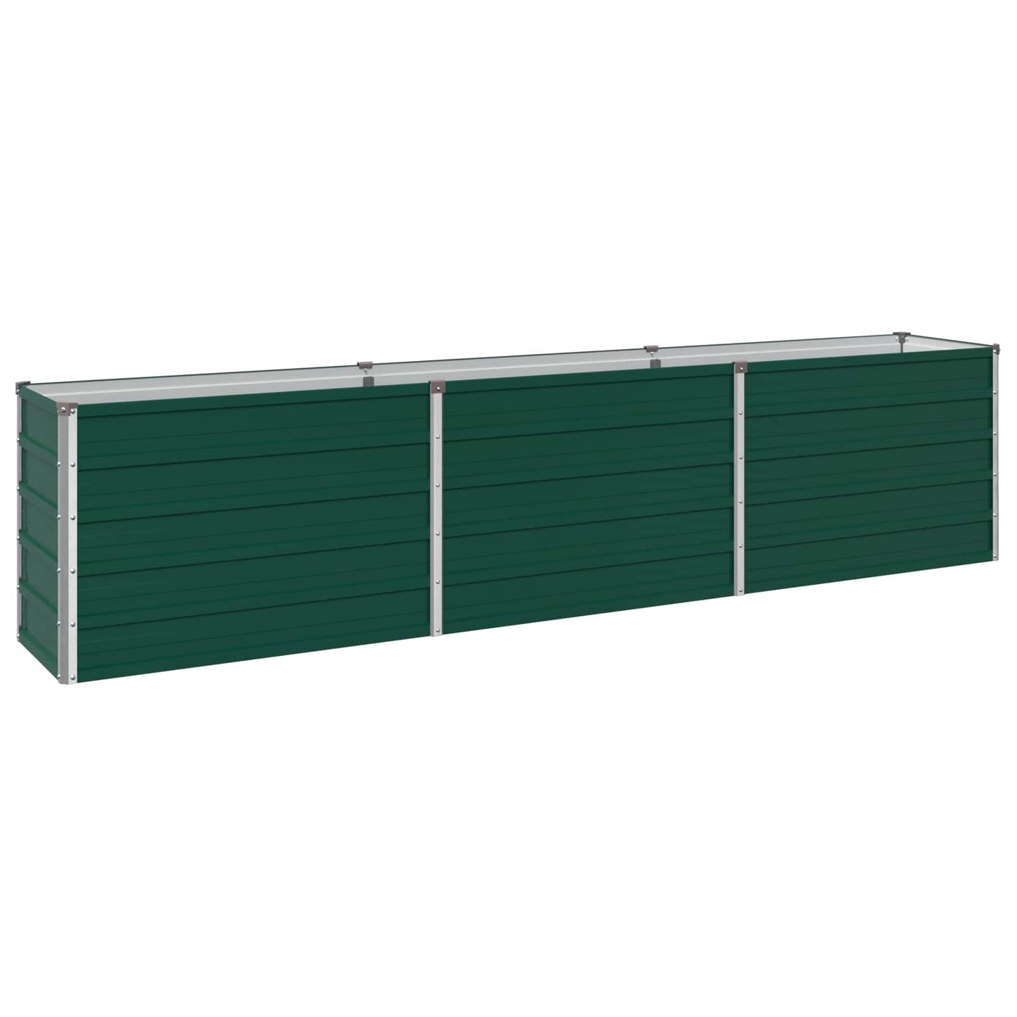 vidaXL Υψωμένο Κρεβάτι Κήπου Πράσινο 240 x 40 x 55 εκ.