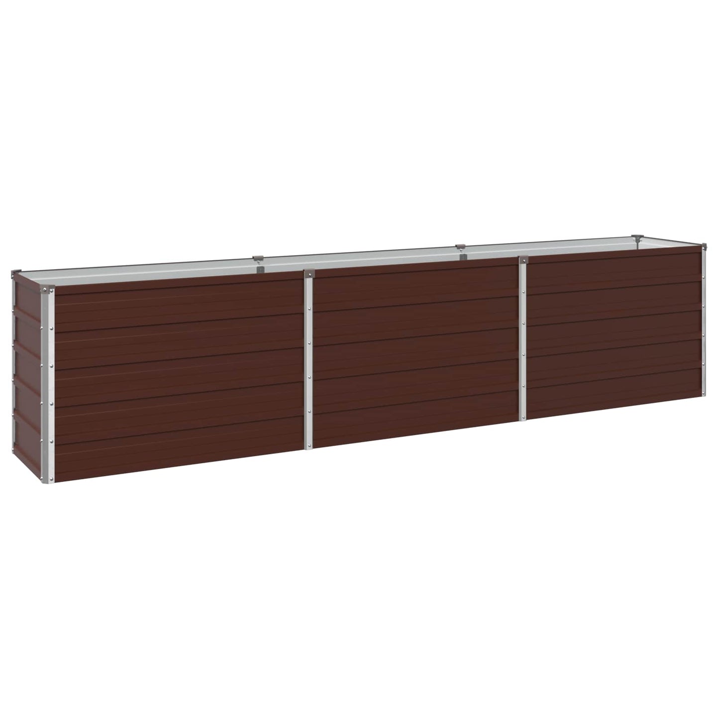 vidaXL Υψωμένο Κρεβάτι Κήπου Καφέ 240 x 40 x 55 εκ.