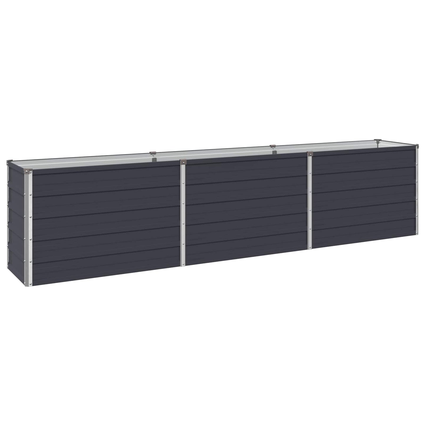 vidaXL Υψωμένο Κρεβάτι Κήπου Ανθρακί 240 x 40 x 55 εκ.