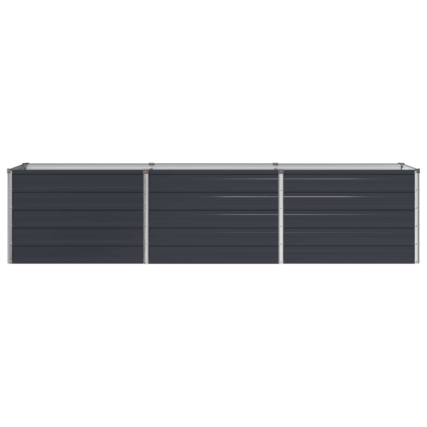 vidaXL Υψωμένο Κρεβάτι Κήπου Ανθρακί 240 x 40 x 55 εκ.