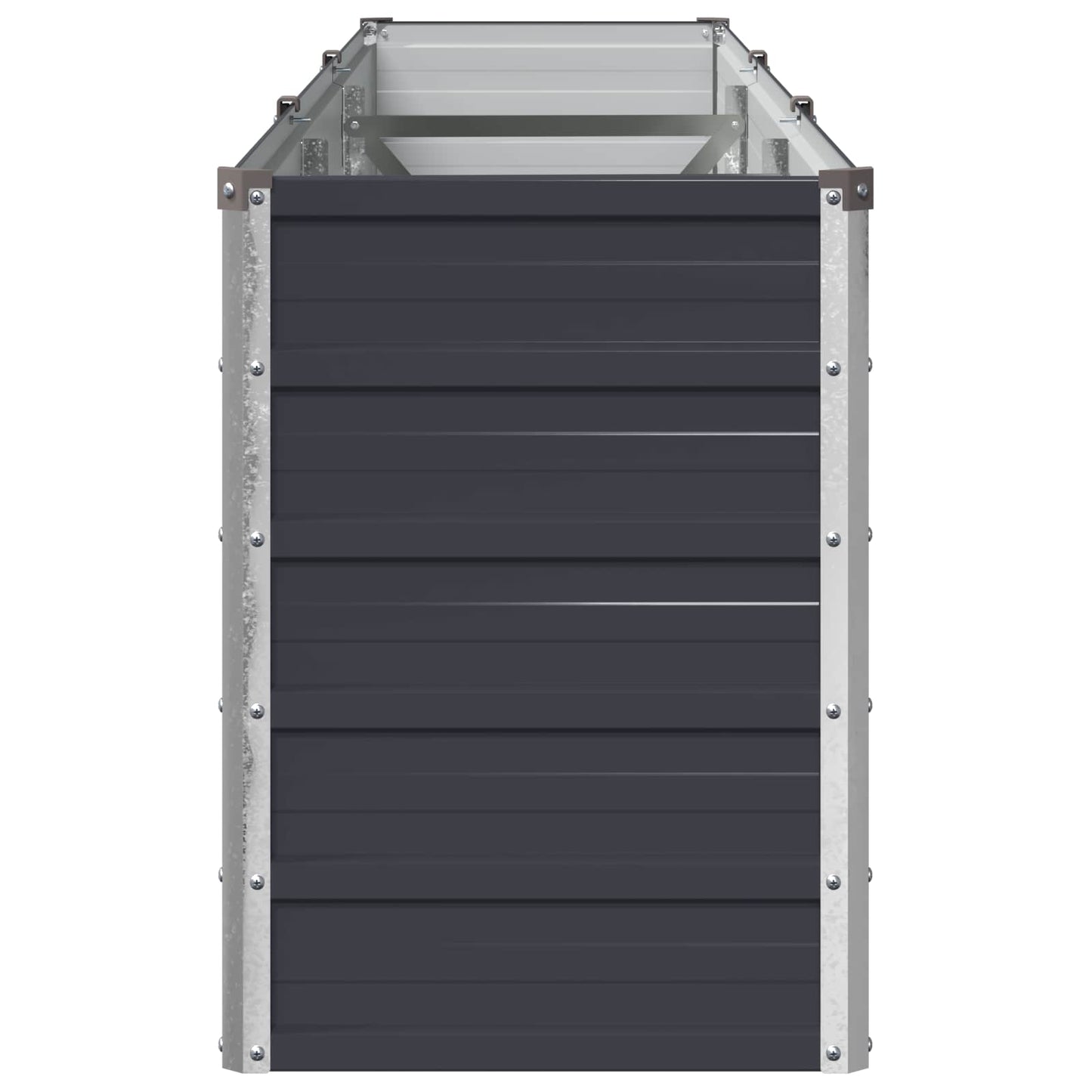 vidaXL Υψωμένο Κρεβάτι Κήπου Ανθρακί 240 x 40 x 55 εκ.