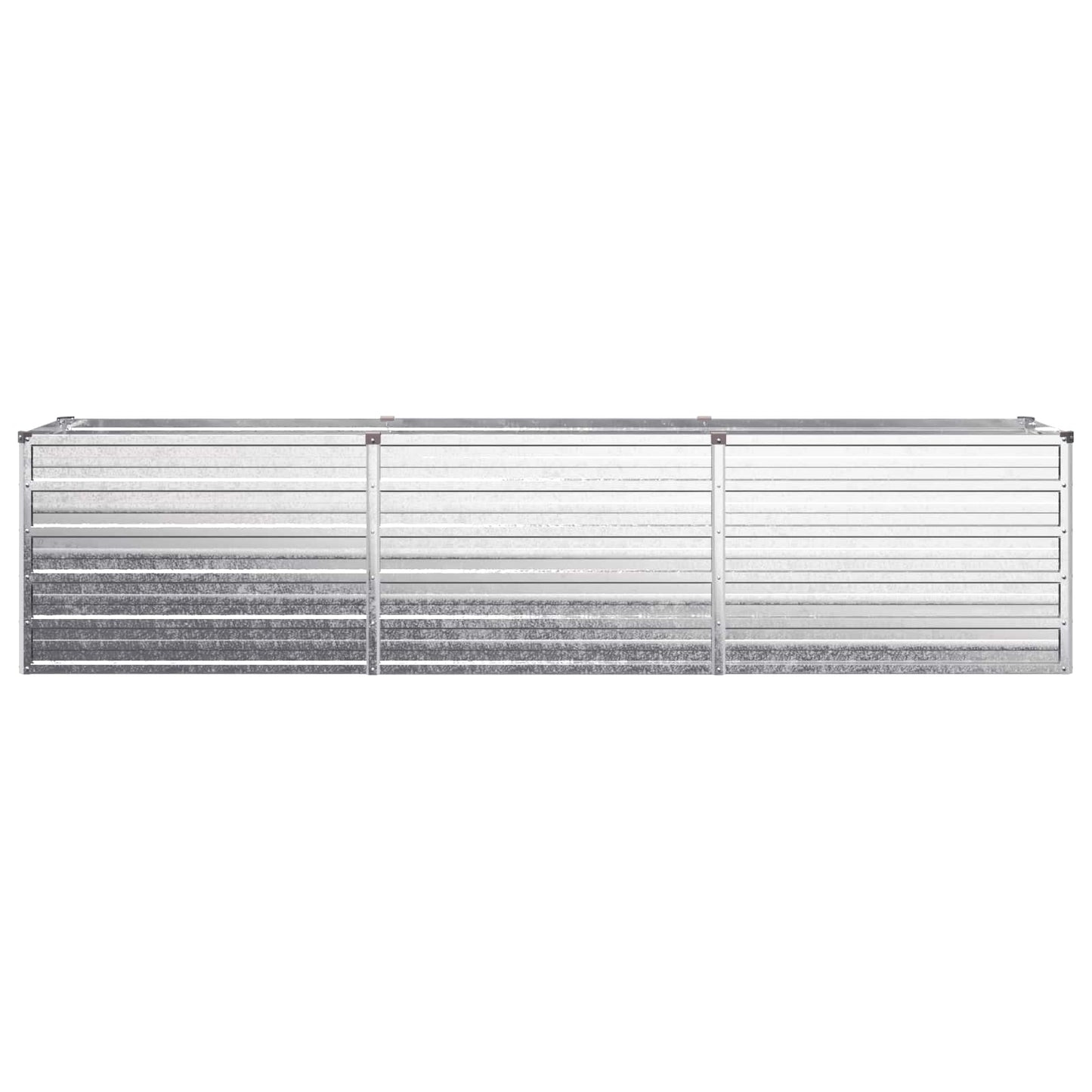 vidaXL Υψωμένο Κρεβάτι Κήπου Ασημί 240 x 40 x 55 εκ. γαλβανισμένο