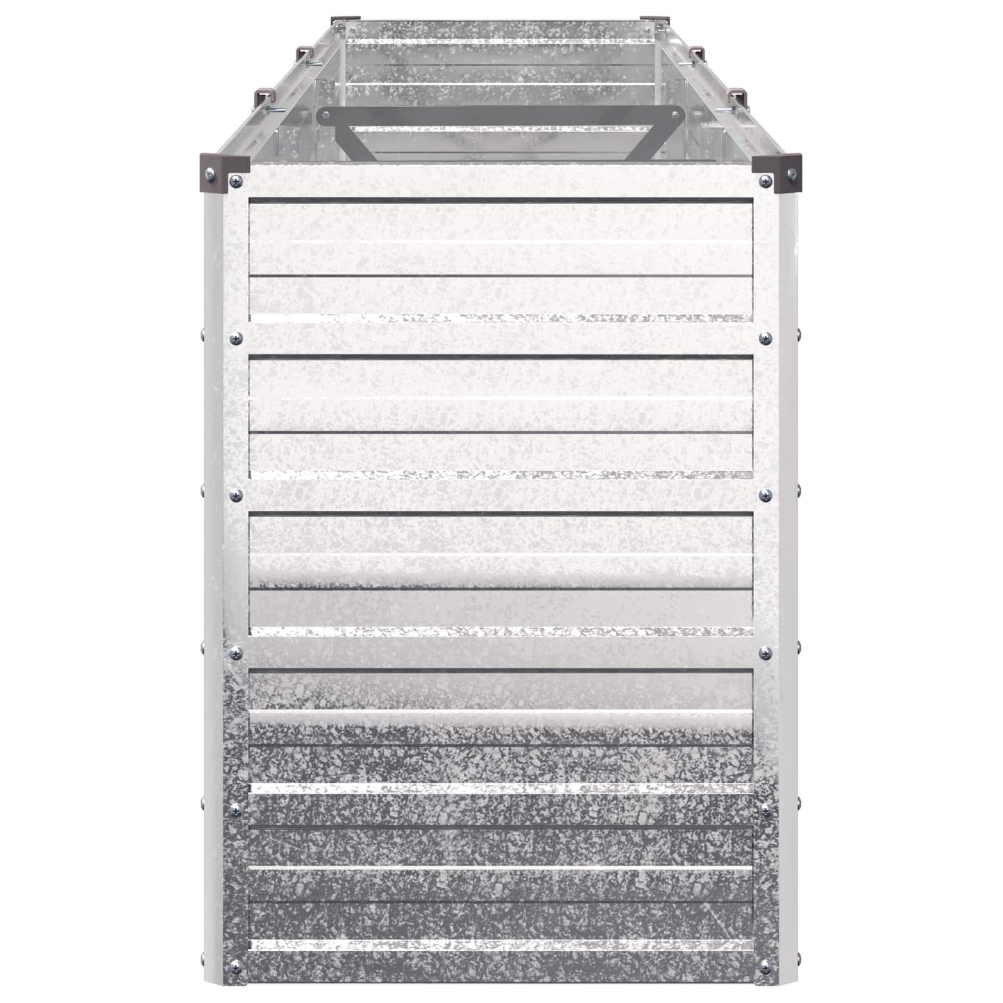vidaXL Υψωμένο Κρεβάτι Κήπου Ασημί 240 x 40 x 55 εκ. γαλβανισμένο