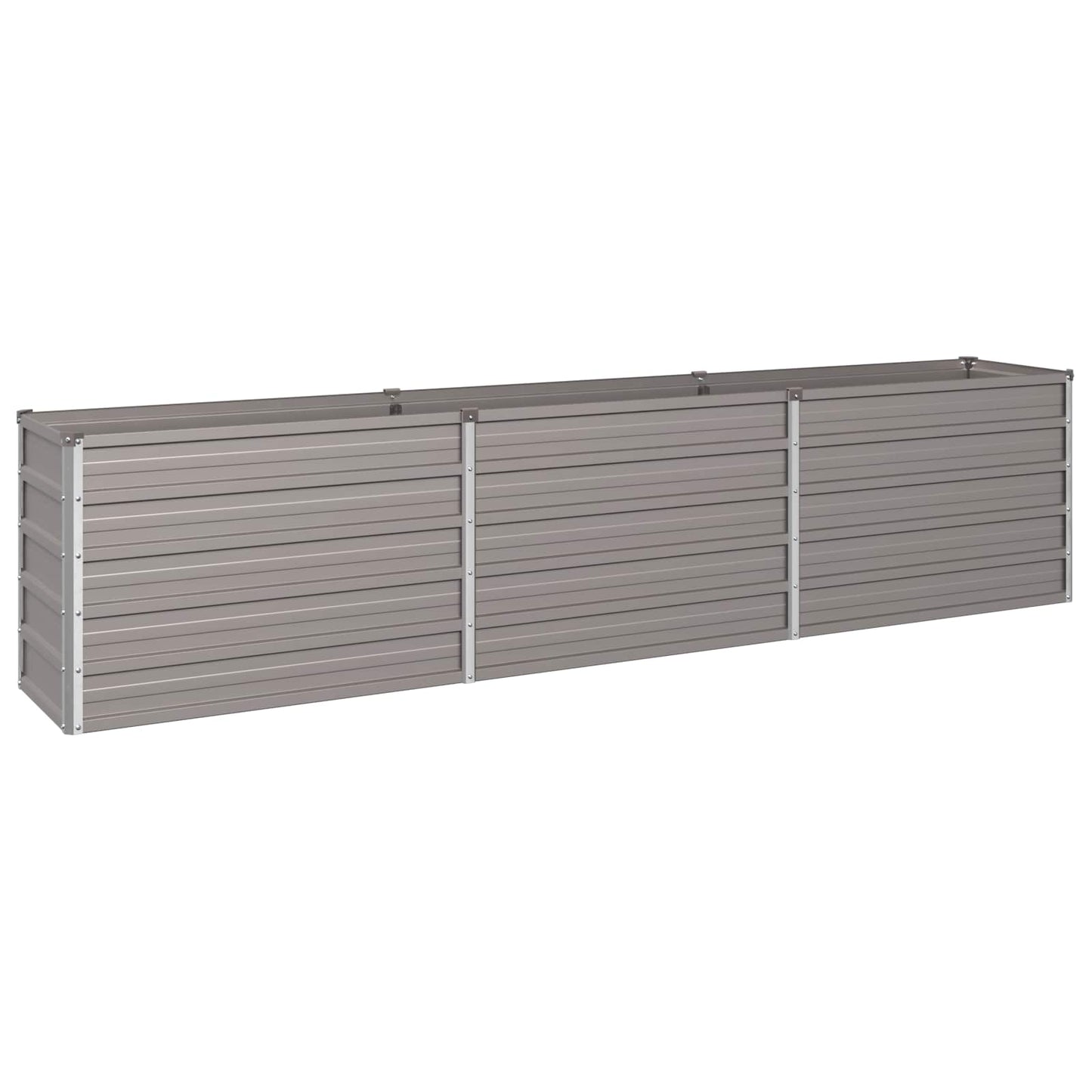vidaXL Υψωμένο Κρεβάτι Κήπου Σκ rusty 240 x 40 x 55 εκ. κοντόν