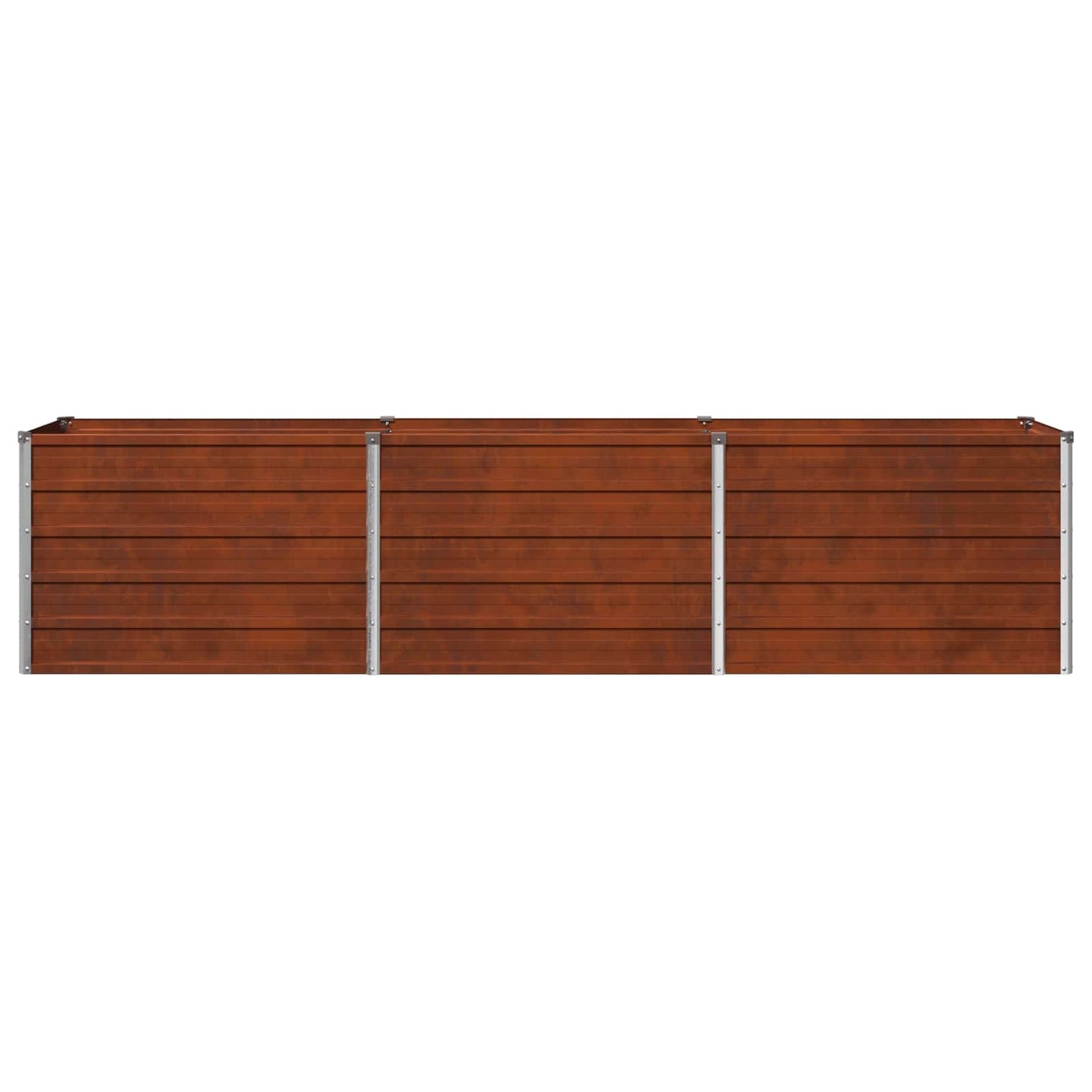 vidaXL Υψωμένο Κρεβάτι Κήπου Σκ rusty 240 x 40 x 55 εκ. κοντόν