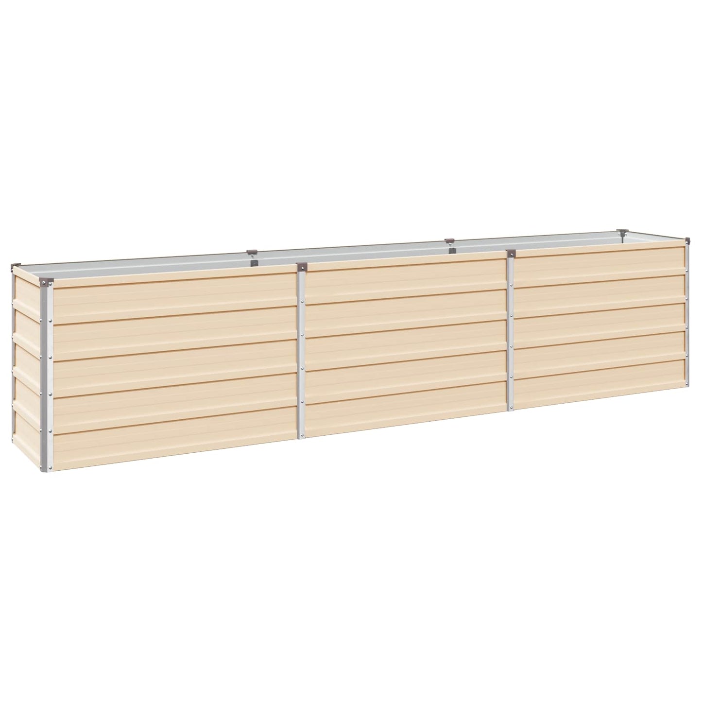 vidaXL Υψωμένο Κρεβάτι Κήπου Ελεφαντόδοντο 240 x 40 x 55 εκ.