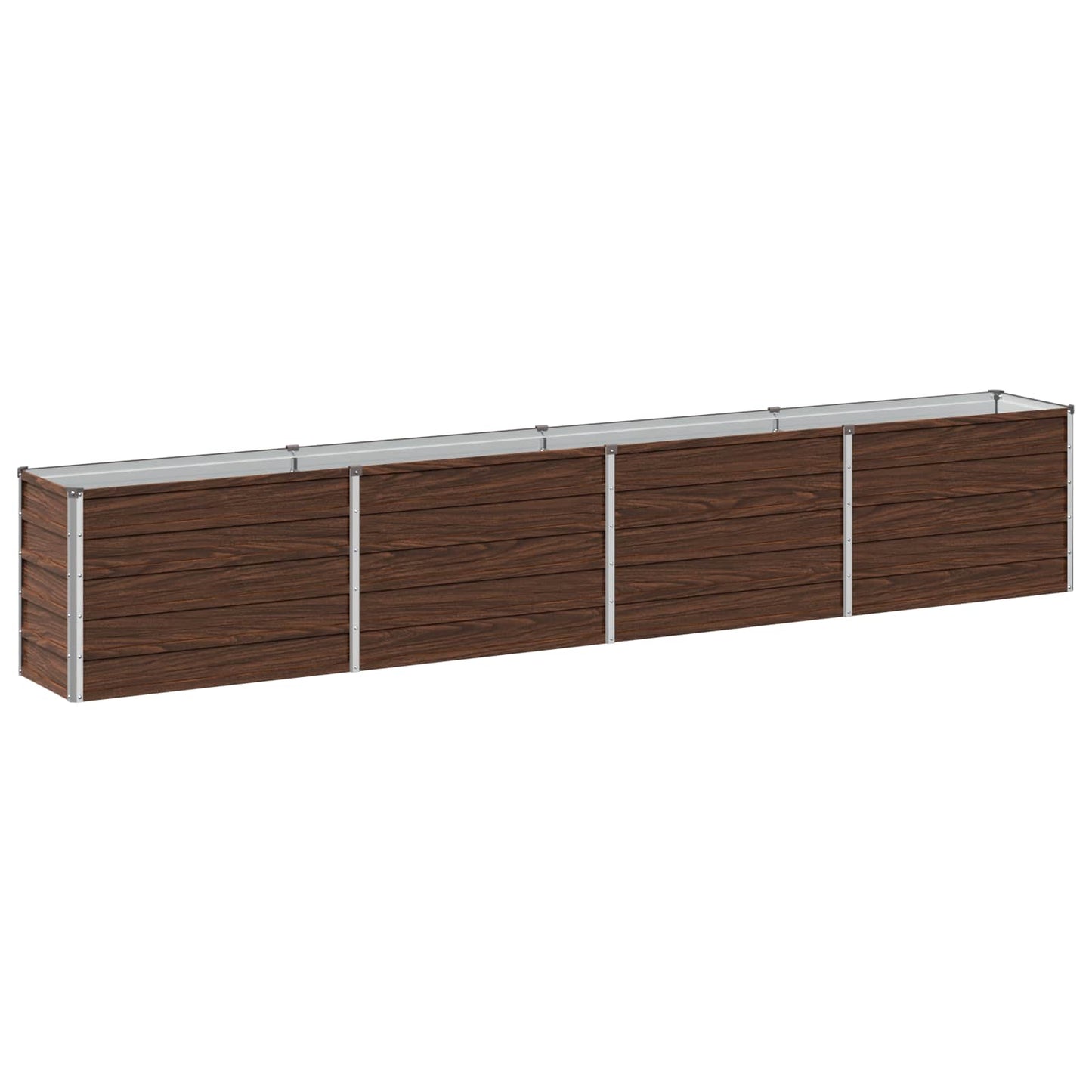 vidaXL Υψωμένο Κρεβάτι Κήπου Μαύρο 320 x 40 x 55 εκ.
