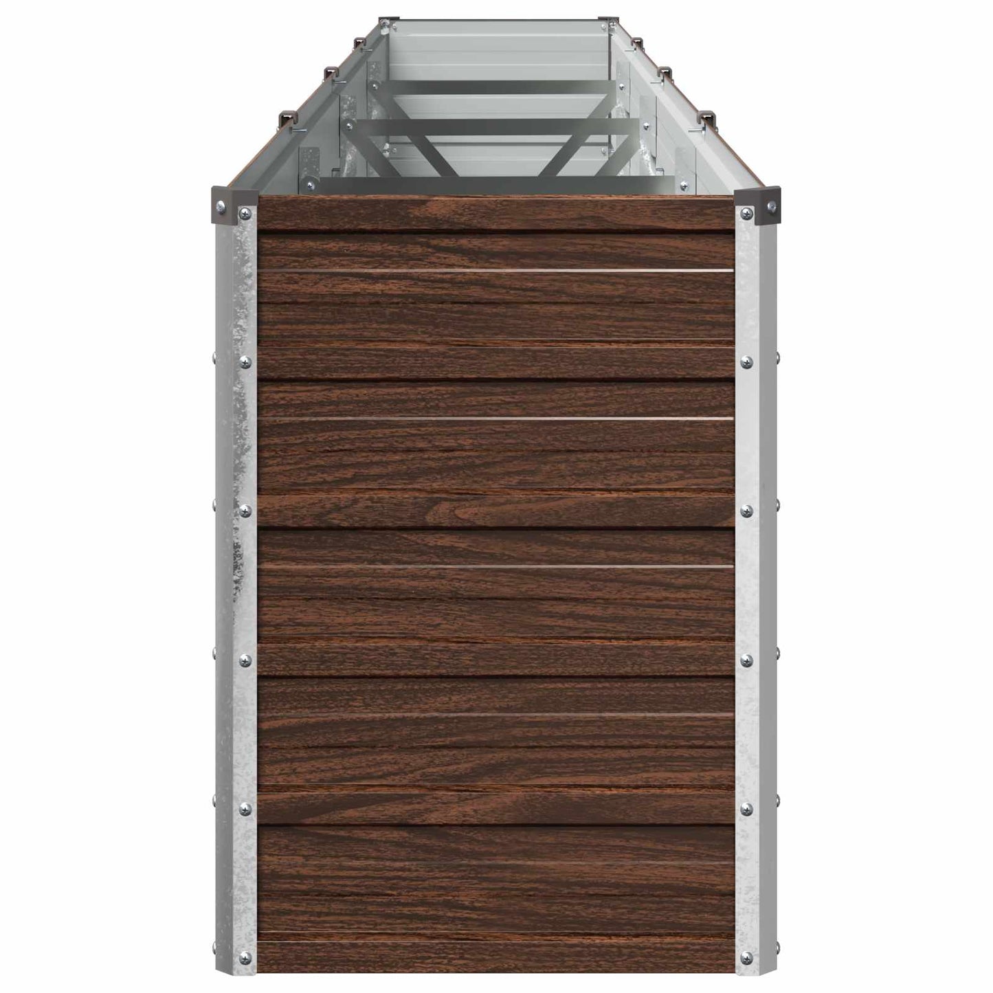 vidaXL Υψωμένο Κρεβάτι Κήπου Μαύρο 320 x 40 x 55 εκ.