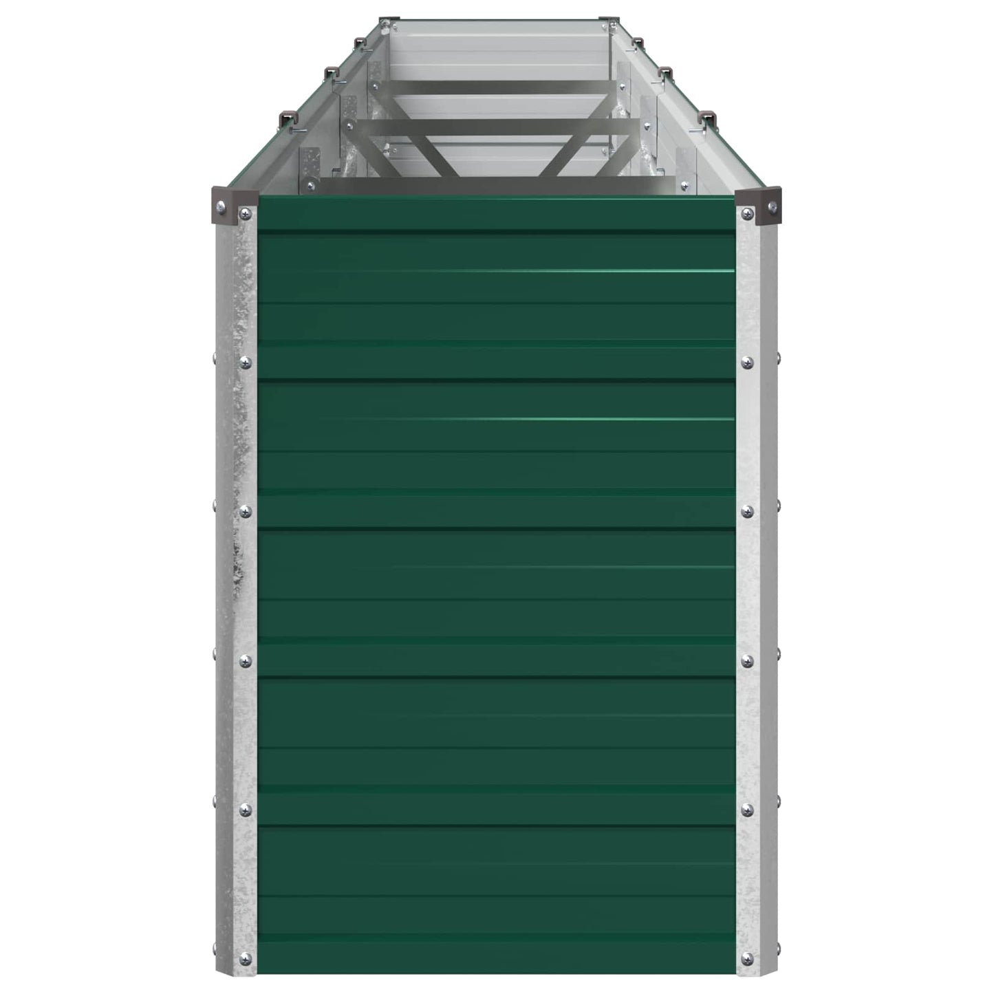 vidaXL Υψωμένο Κρεβάτι Κήπου Πράσινο 320 x 40 x 55 εκ.