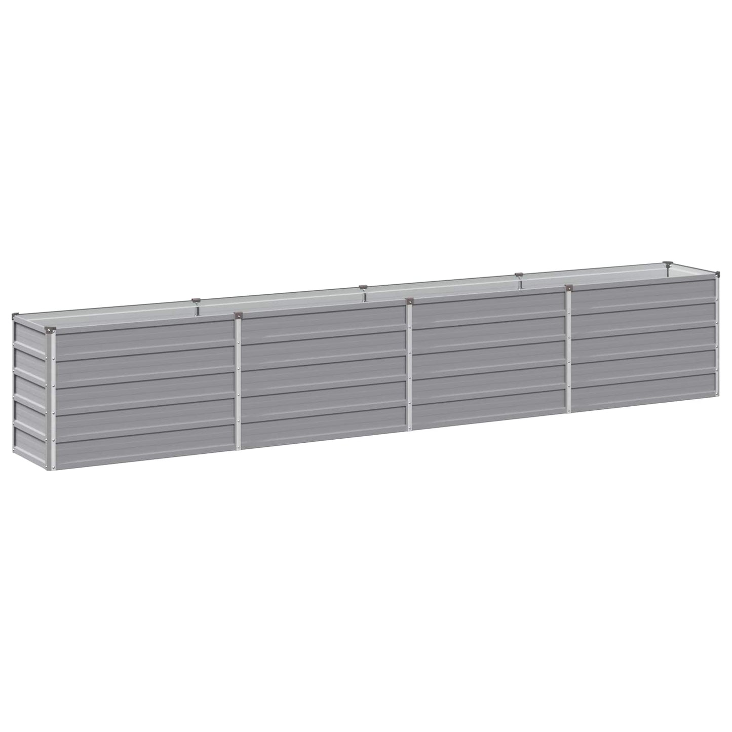 vidaXL Υψωμένο Κρεβάτι Κήπου Γκρι 320 x 40 x 55 εκ.