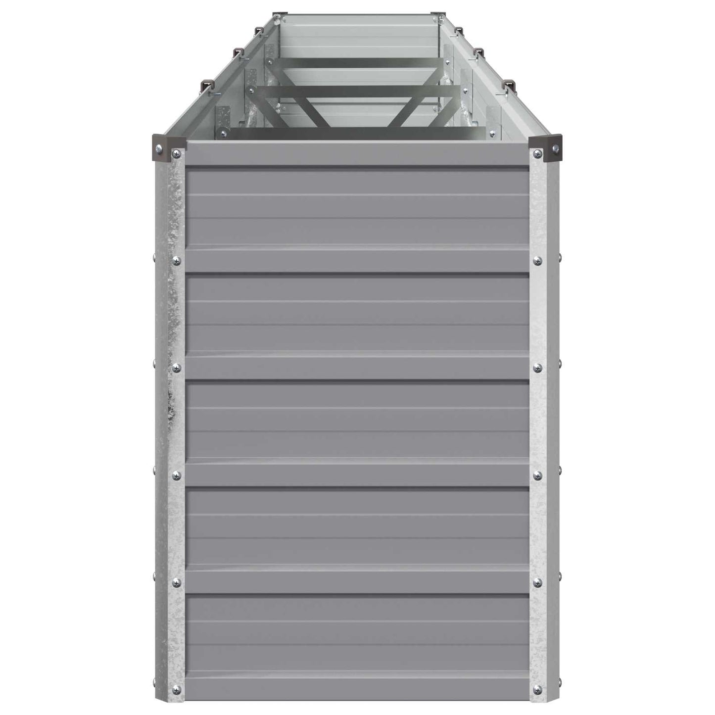 vidaXL Υψωμένο Κρεβάτι Κήπου Γκρι 320 x 40 x 55 εκ.