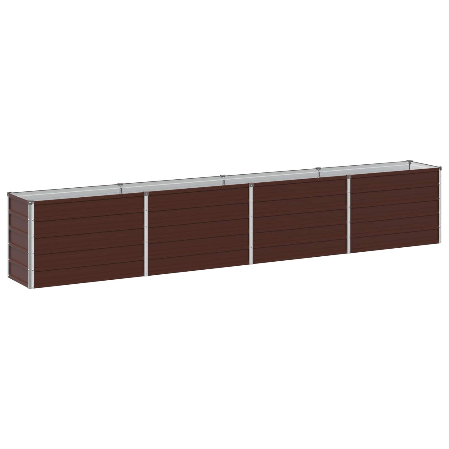 vidaXL Υψωμένο Κρεβάτι Κήπου Καφέ 320 x 40 x 55 εκ.