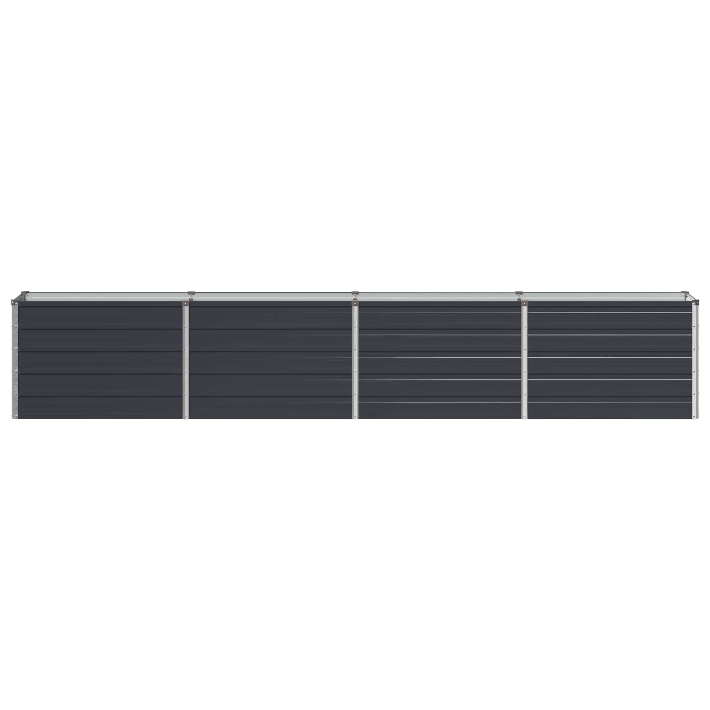 vidaXL Υψωμένο Κρεβάτι Κήπου Ανθρακί 320 x 40 x 55 εκ.