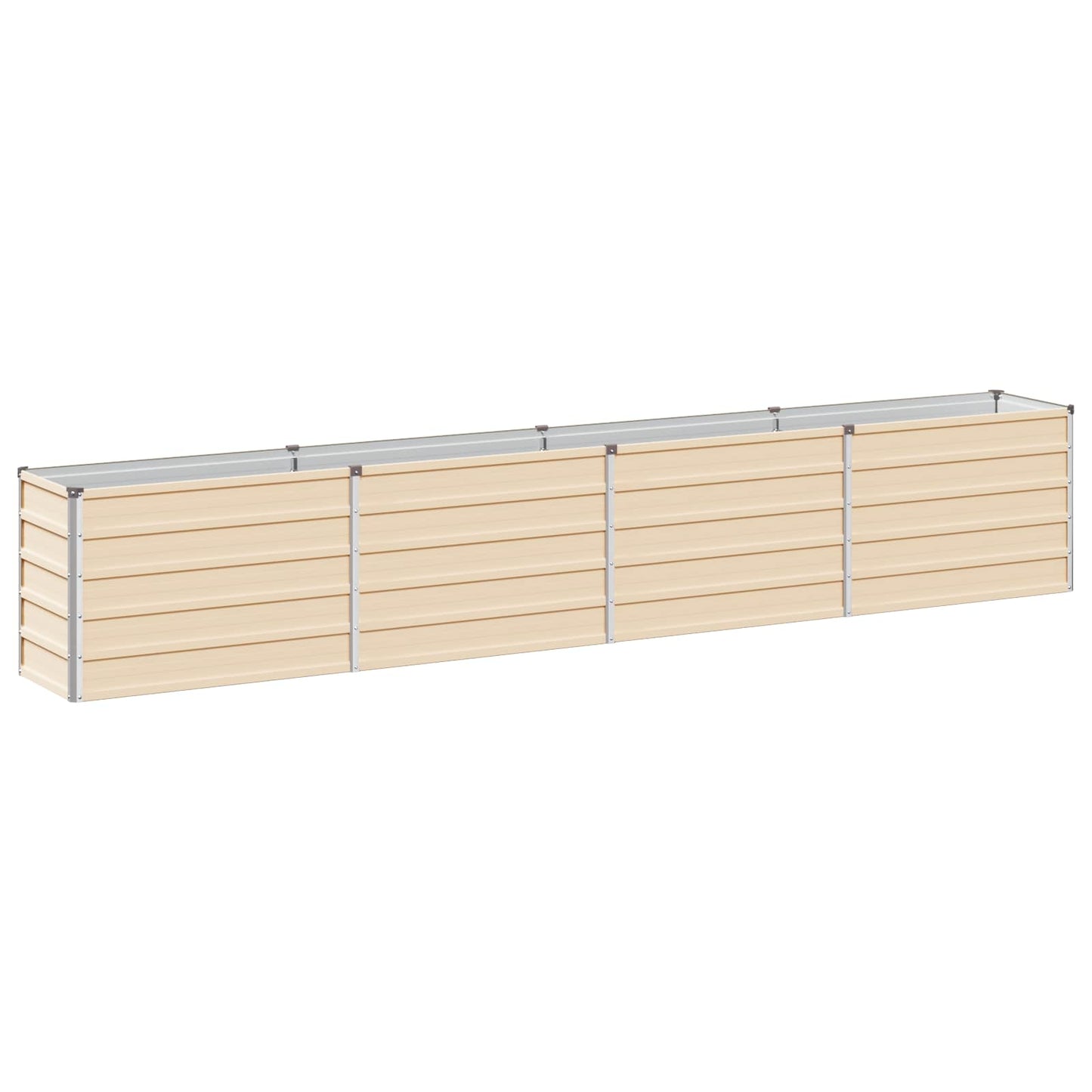 vidaXL Υψωμένο Κρεβάτι Κήπου Ελεφαντόδοντο 320 x 40 x 55 εκ.