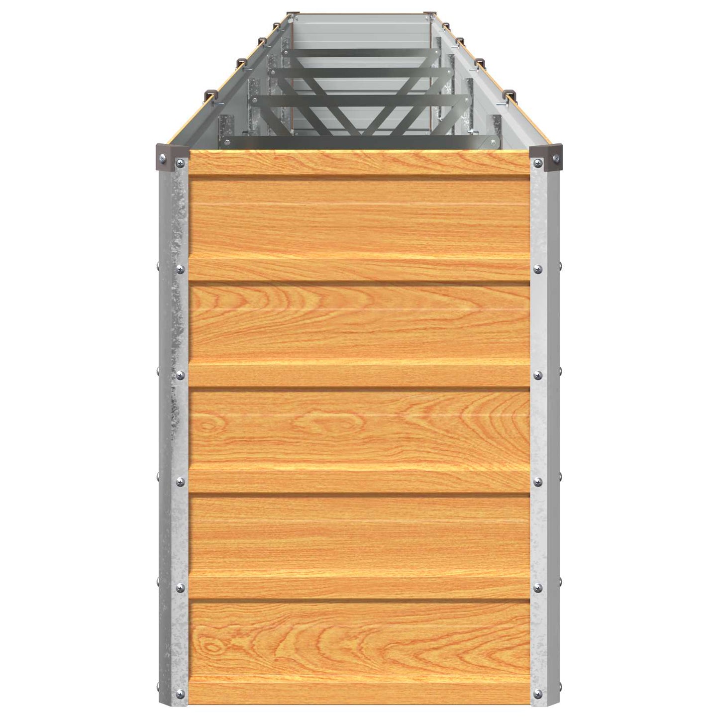 vidaXL Υψωμένο Κρεβάτι Κήπου Φυσικό 400 x 40 x 55 εκ.