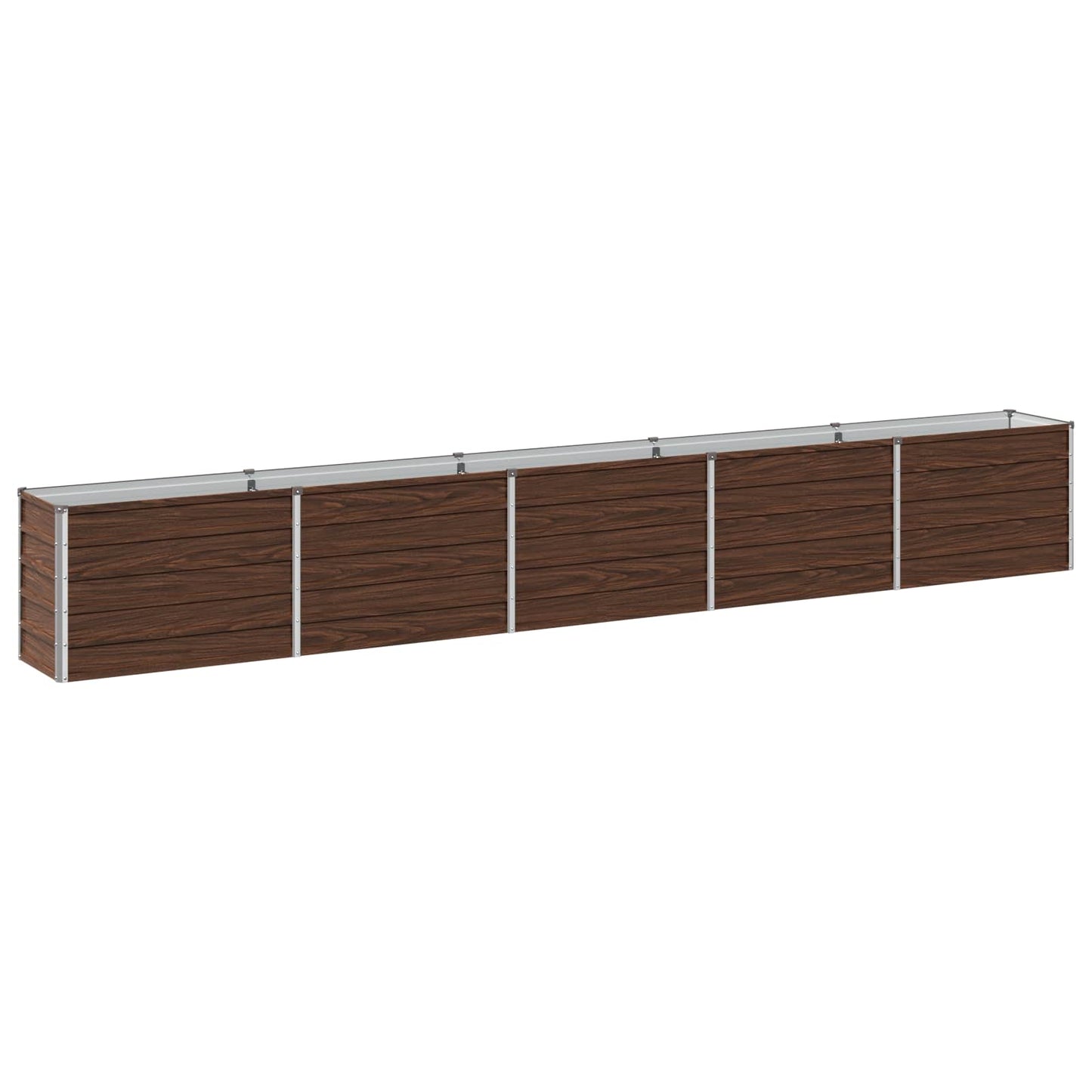 vidaXL Υψωμένο Κρεβάτι Κήπου Μαύρο 400 x 40 x 55 εκ.