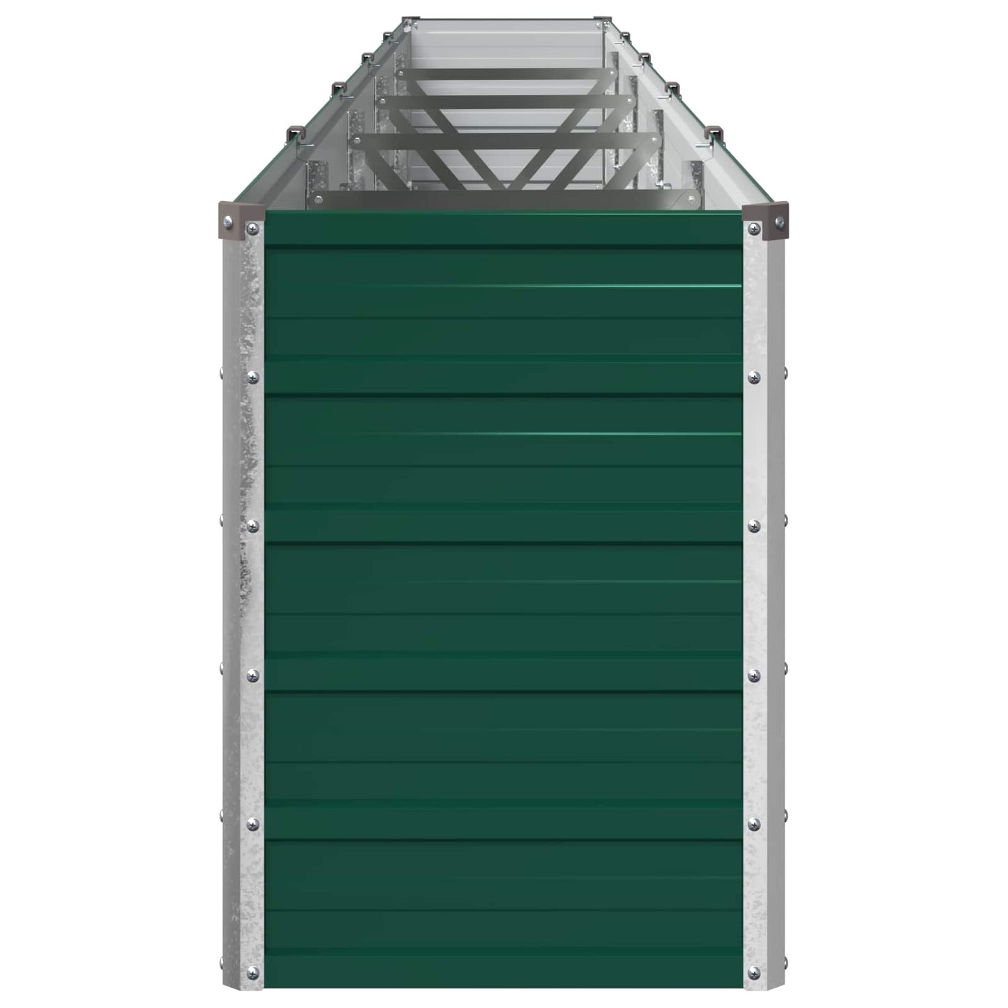 vidaXL Υψωμένο Κρεβάτι Κήπου Πράσινο 400 x 40 x 55 εκ.