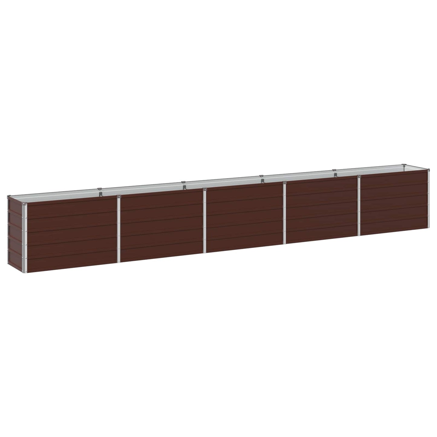 vidaXL Υψωμένο Κρεβάτι Κήπου Καφέ 400 x 40 x 55 εκ.