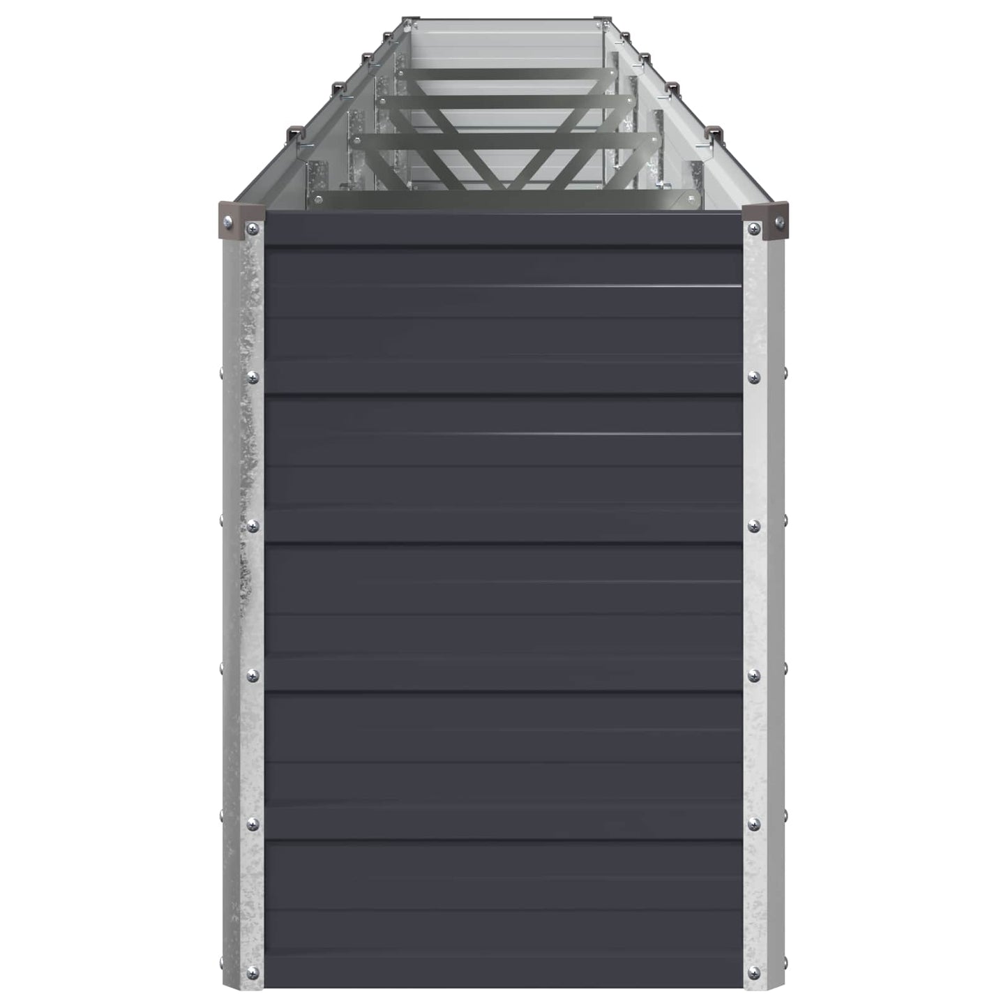 vidaXL Υψωμένο Κρεβάτι Κήπου Ανθρακί 400 x 40 x 55 εκ.