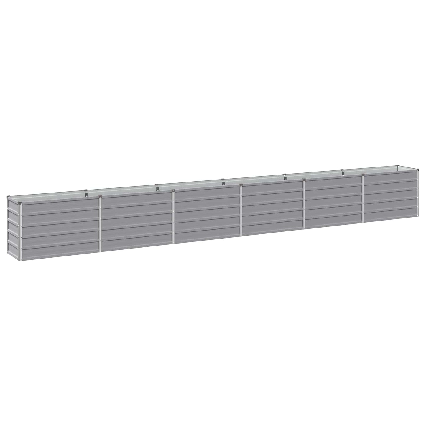 vidaXL Υψωμένο Κρεβάτι Κήπου Γκρι 480 x 40 x 55 εκ.