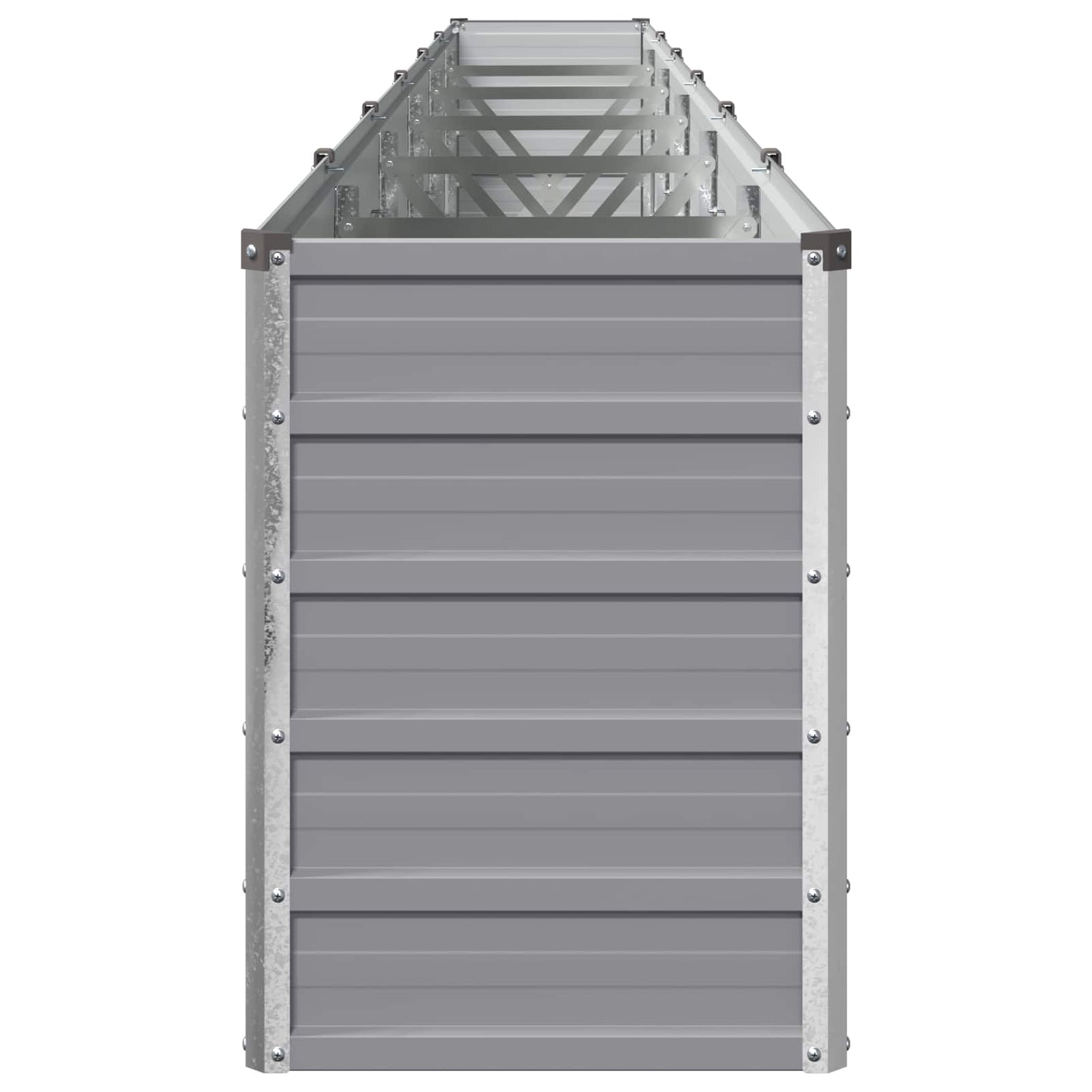 vidaXL Υψωμένο Κρεβάτι Κήπου Γκρι 480 x 40 x 55 εκ.