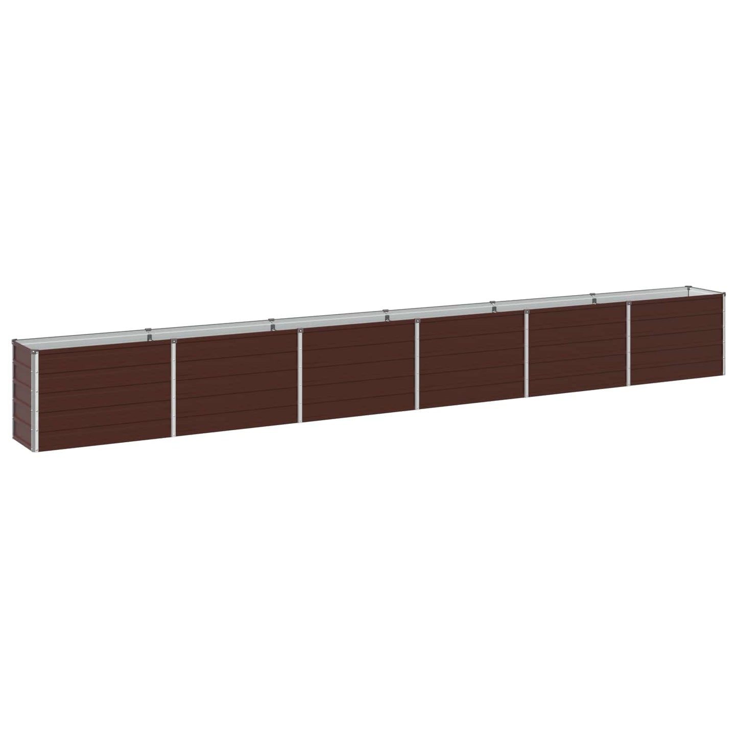vidaXL Υψωμένο Κρεβάτι Κήπου Καφέ 480 x 40 x 55 εκ.