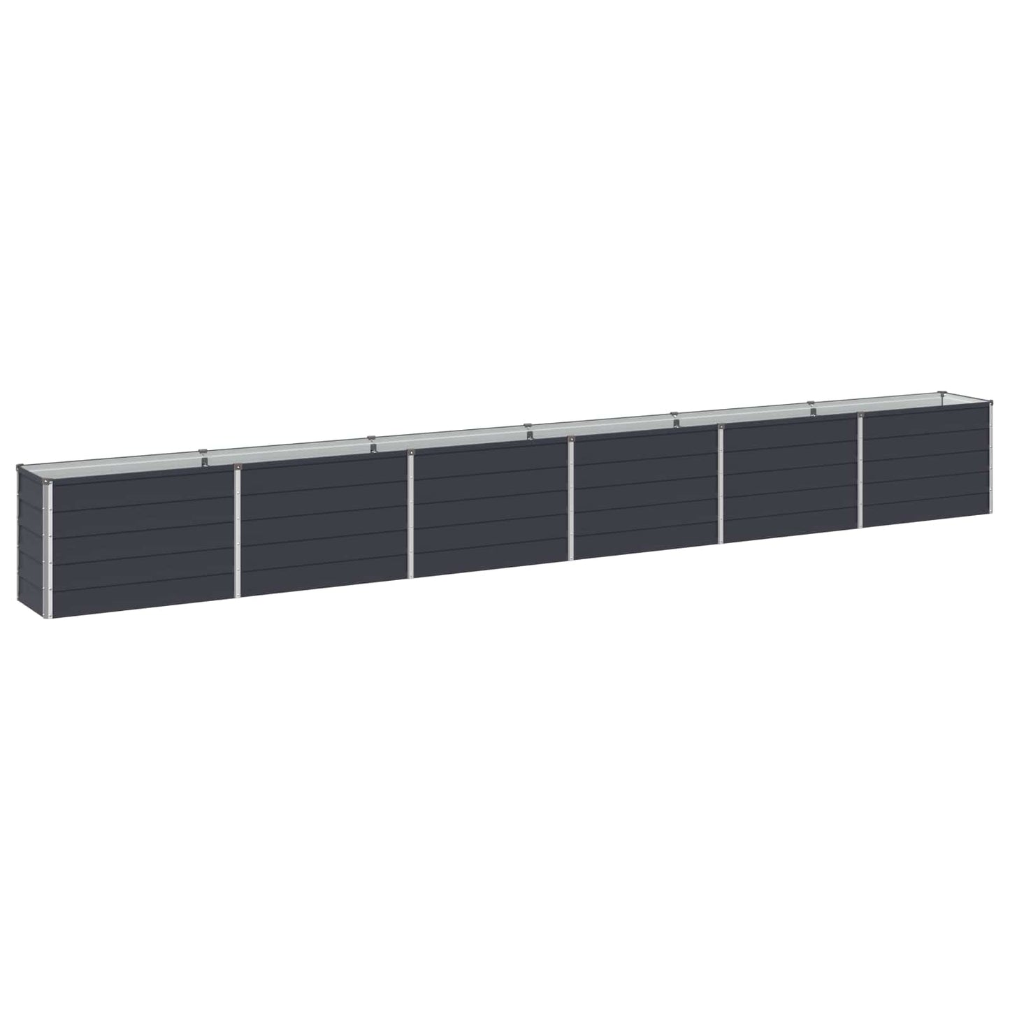 vidaXL Υψωμένο Κρεβάτι Κήπου Ανθρακί 480 x 40 x 55 εκ.