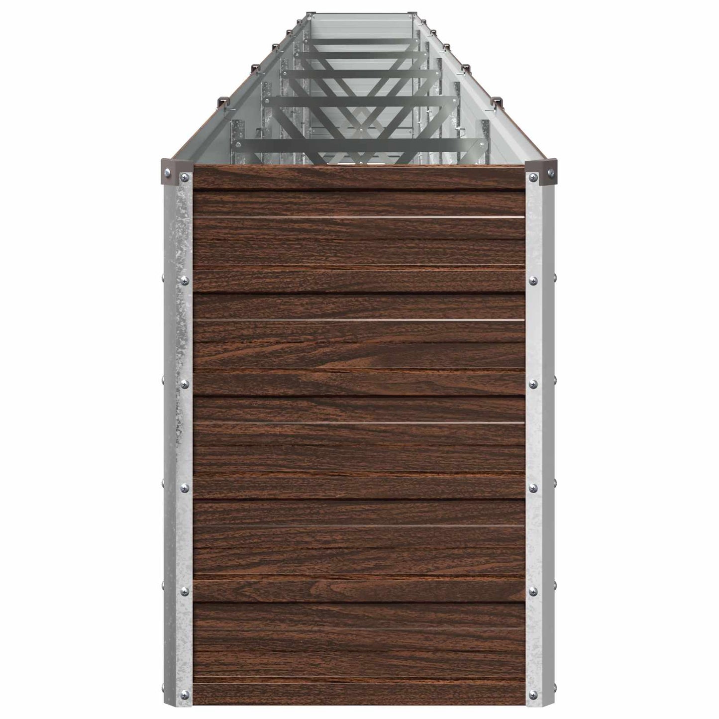 vidaXL Υψωμένο Κρεβάτι Κήπου Μαύρο 600 x 40 x 55 εκ.