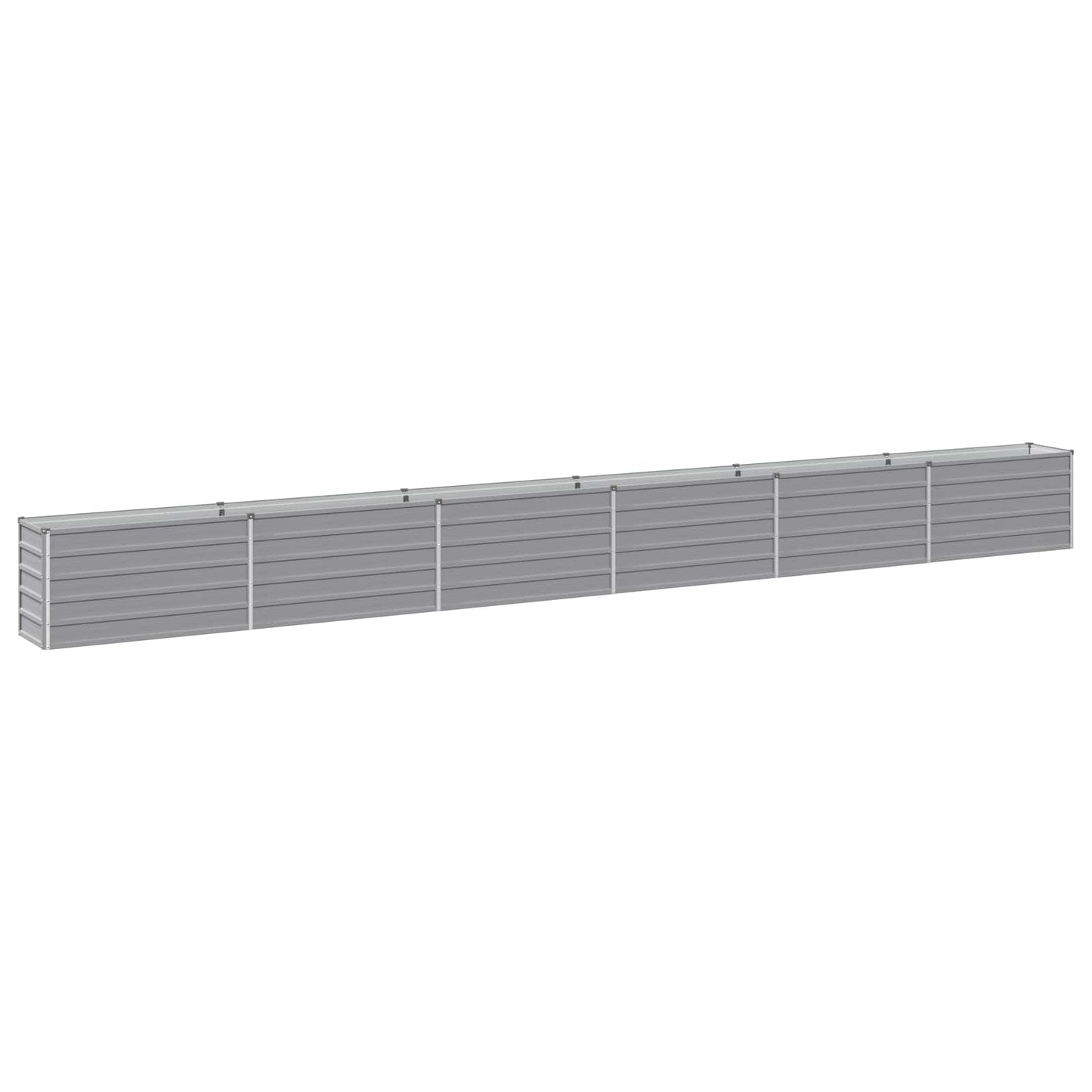 vidaXL Υψωμένο Κρεβάτι Κήπου Γκρι 600 x 40 x 55 εκ.