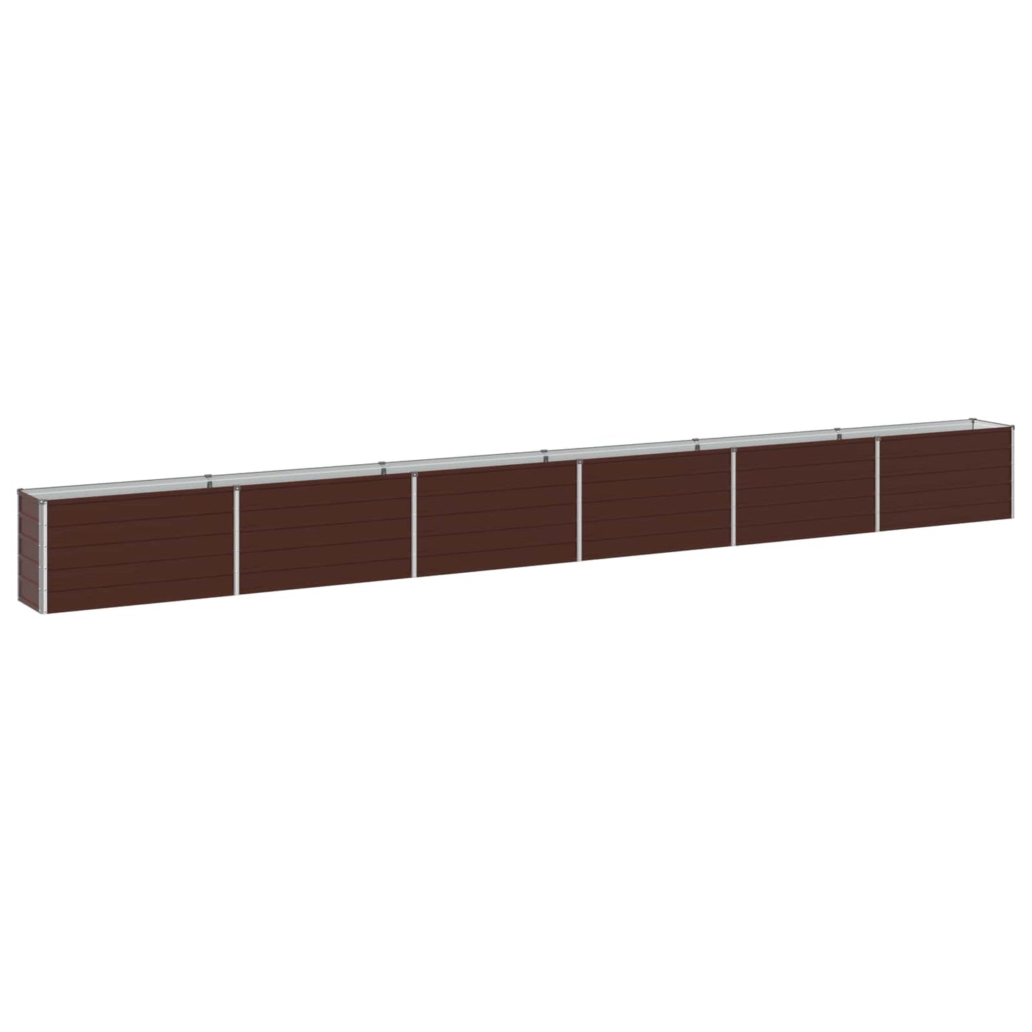 vidaXL Υψωμένο Κρεβάτι Κήπου Καφέ 600 x 40 x 55 εκ.