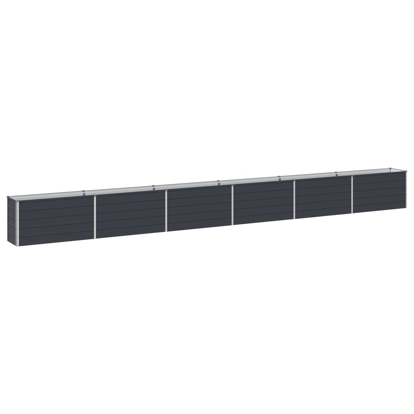 vidaXL Υψωμένο Κρεβάτι Κήπου Ανθρακί 600 x 40 x 55 εκ.