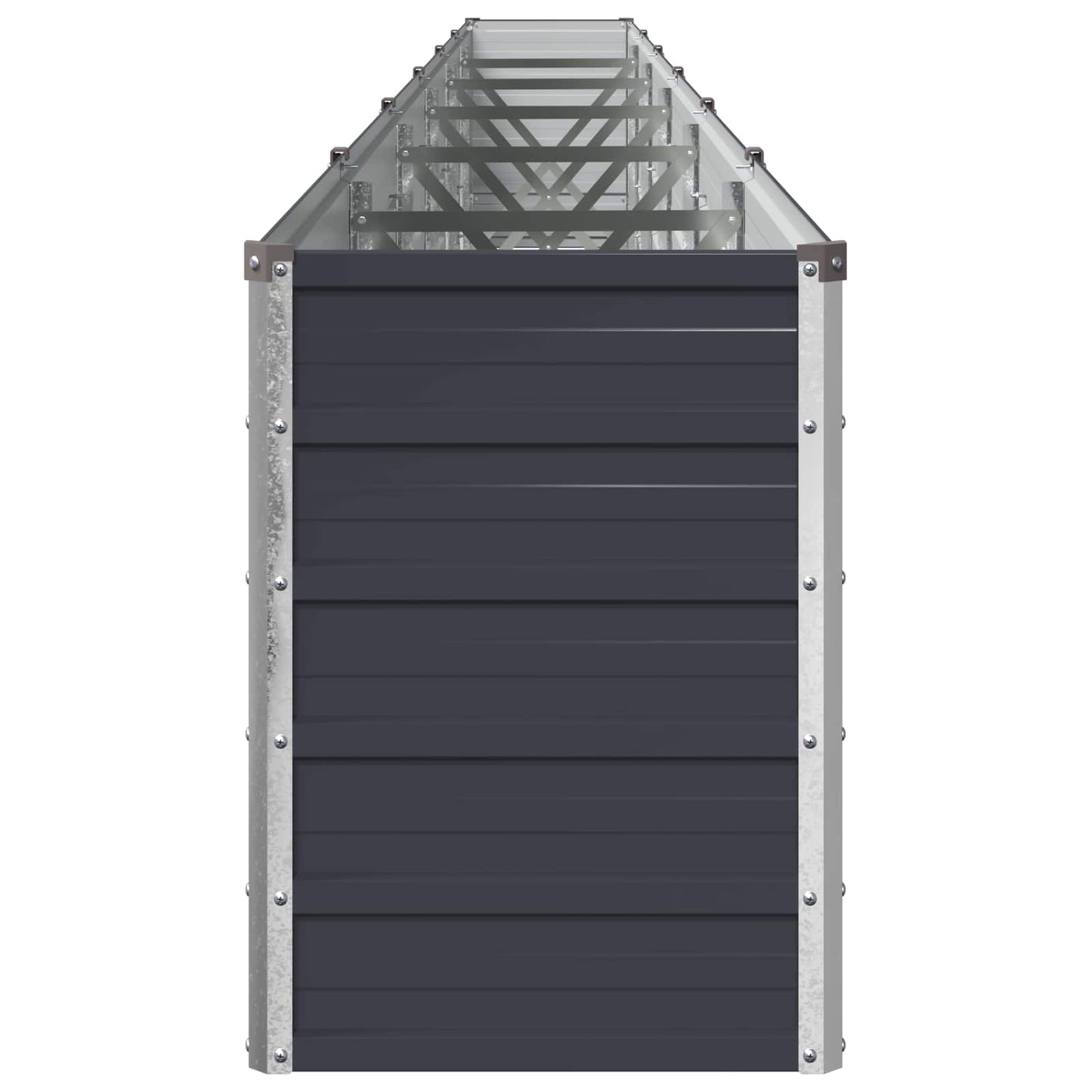 vidaXL Υψωμένο Κρεβάτι Κήπου Ανθρακί 600 x 40 x 55 εκ.