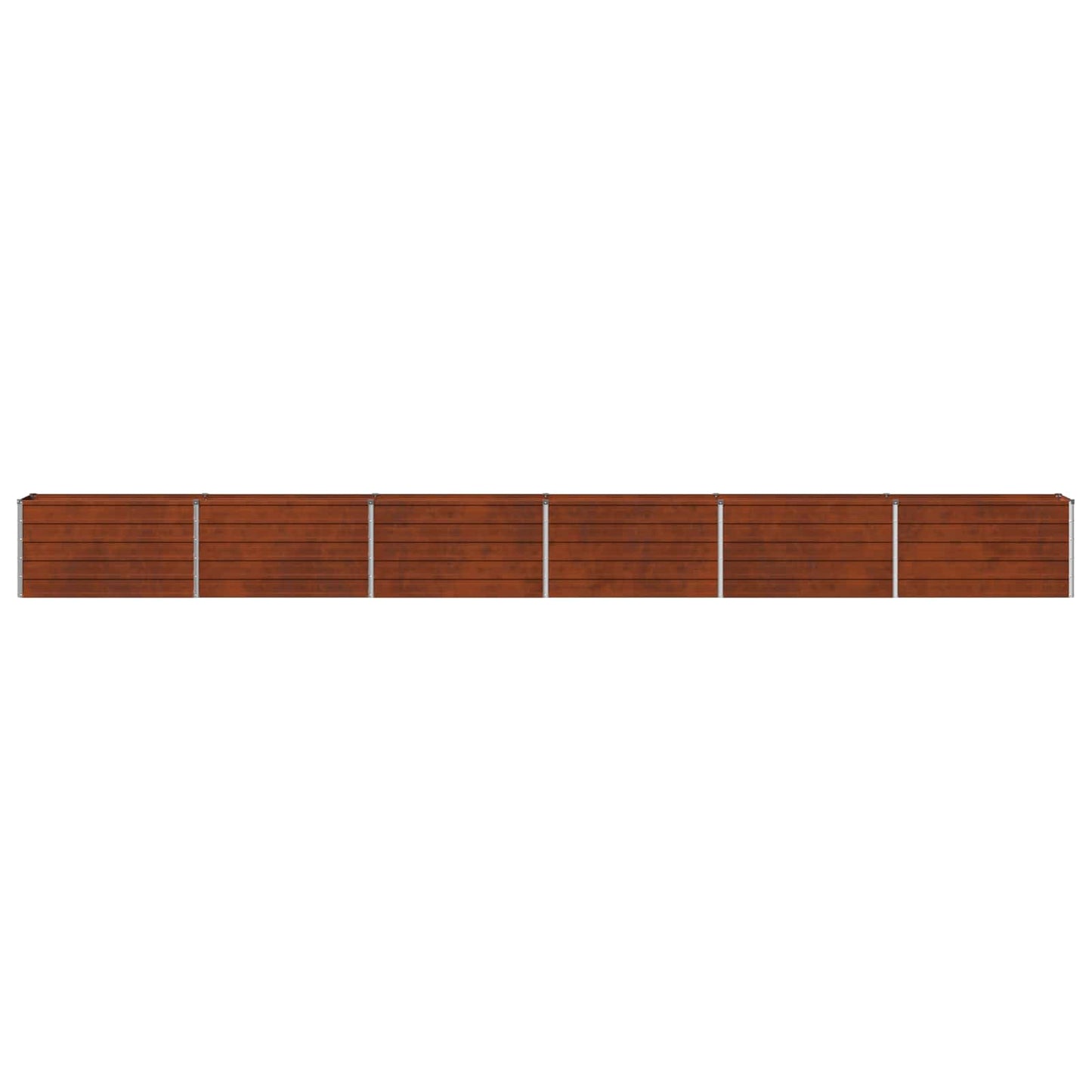 vidaXL Υψωμένο Κρεβάτι Κήπου Σκ rusty 600 x 40 x 55 εκ. κοντόν