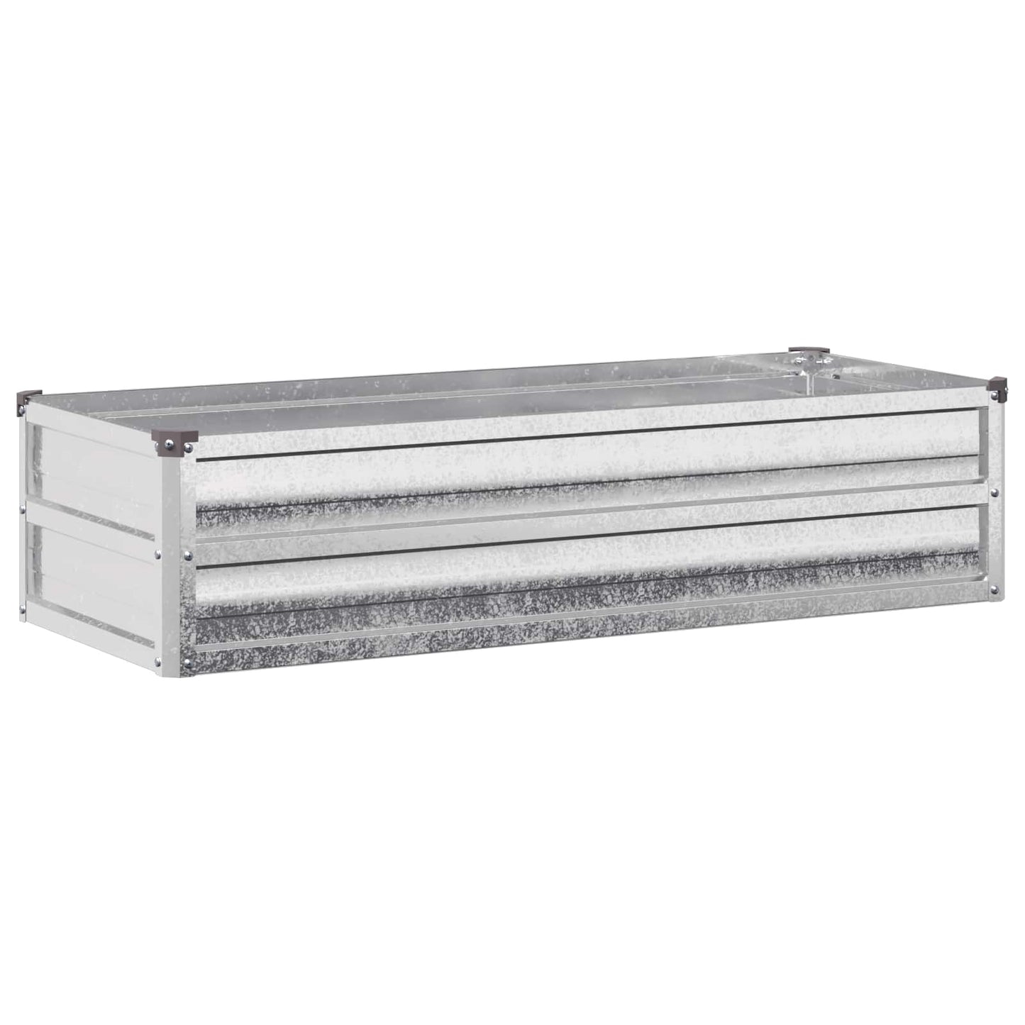 vidaXL Υψωμένο Κρεβάτι Κήπου Ασημί 100 x 40 x 24 εκ. γαλβανισμένο