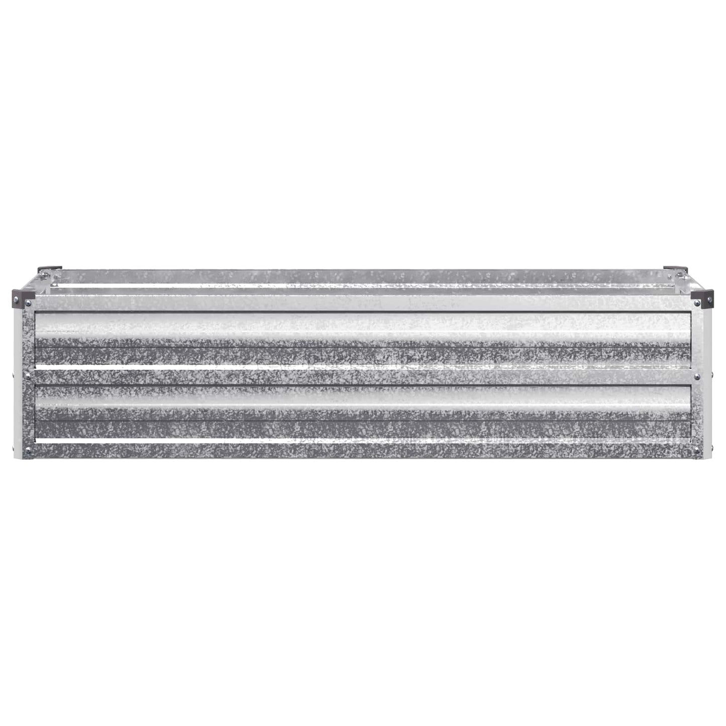 vidaXL Υψωμένο Κρεβάτι Κήπου Ασημί 100 x 40 x 24 εκ. γαλβανισμένο